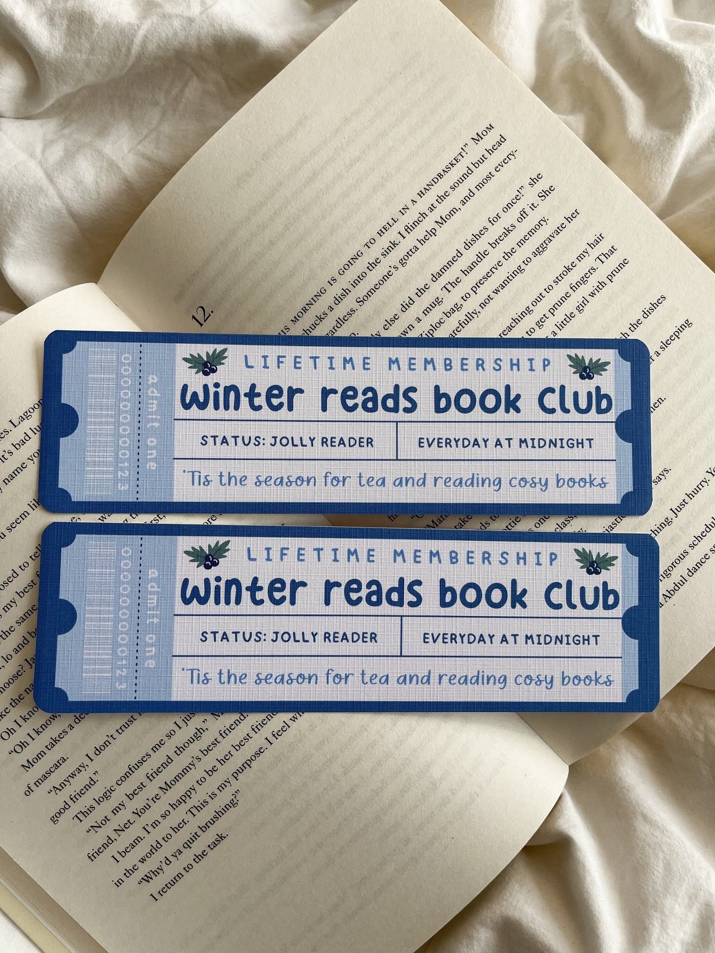 Winter Reads Bookclub Bookmark