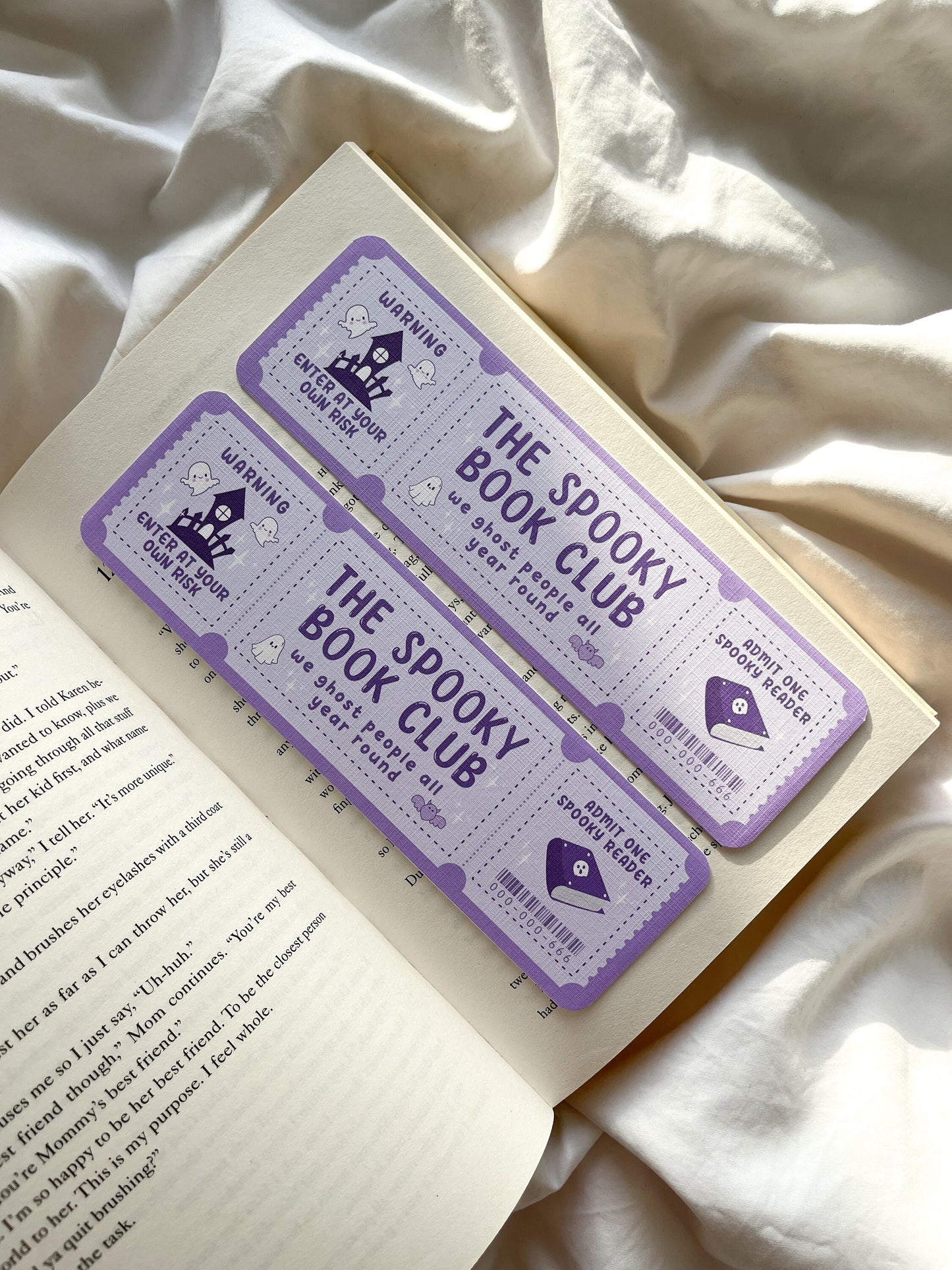 Spooky Book Club | Halloween Bookmark Ticket