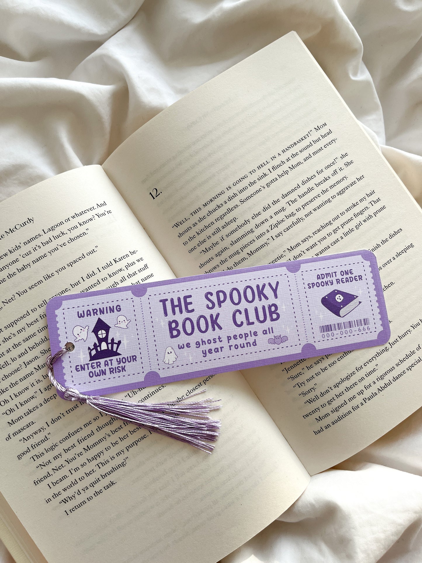 Spooky Book Club | Halloween Bookmark Ticket