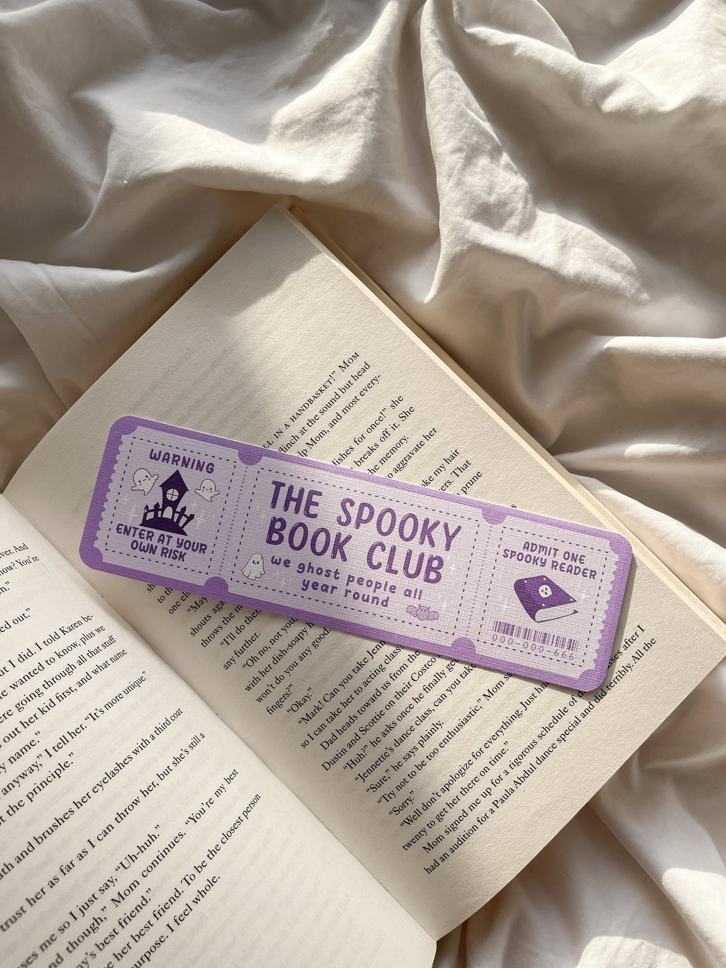 Spooky Book Club | Halloween Bookmark Ticket