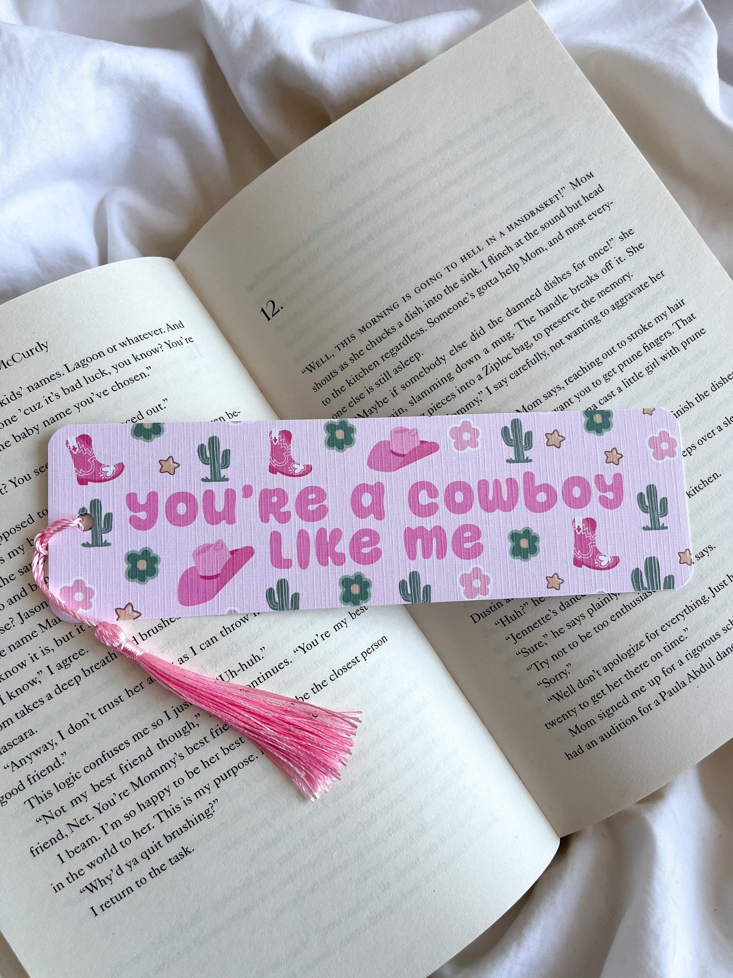 Cowboy Romance Book Club Bookmark | TS Cowboy Like Me Taylor Lyrics Bookmark