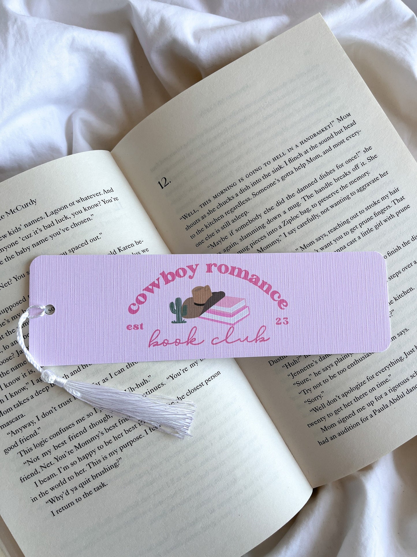 Cowboy Romance Book Club Bookmark | TS Cowboy Like Me Taylor Lyrics Bookmark