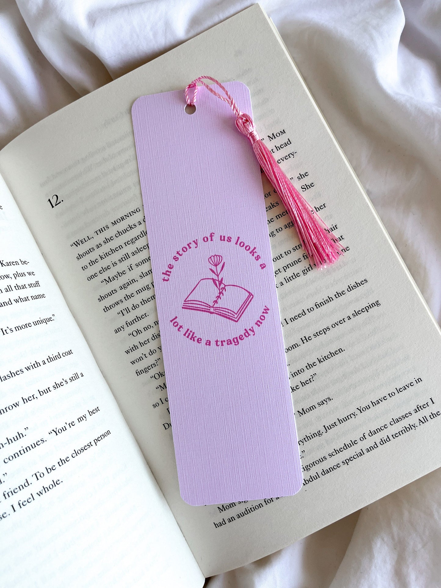 She’s The Kind Of Book You Can’t Put Down Bookmark | The Story of Us | Taylor Lyrics Bookmarks | Minimal Bookmark | When Emma Falls In Love