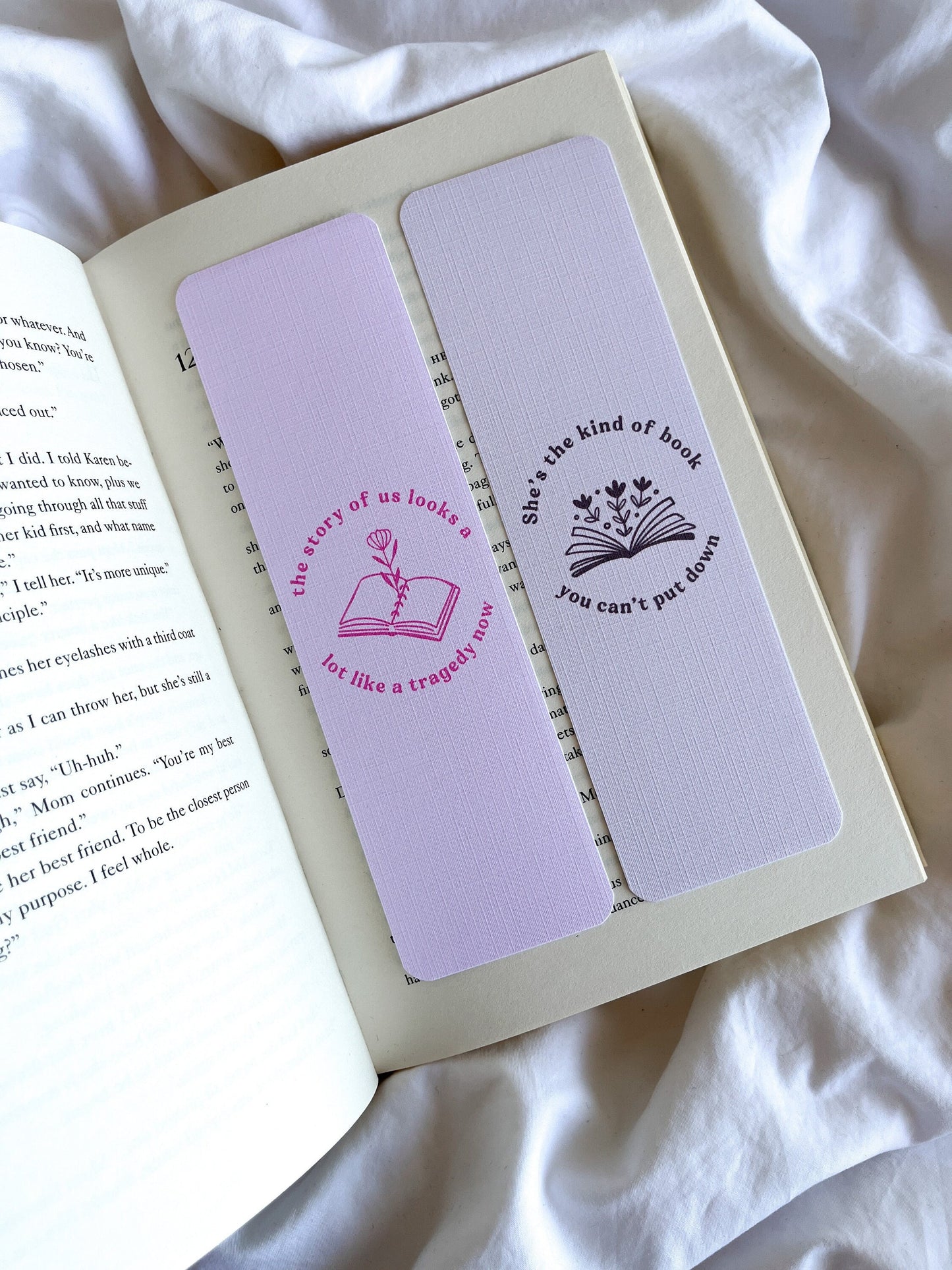 She’s The Kind Of Book You Can’t Put Down Bookmark | The Story of Us | Taylor Lyrics Bookmarks | Minimal Bookmark | When Emma Falls In Love