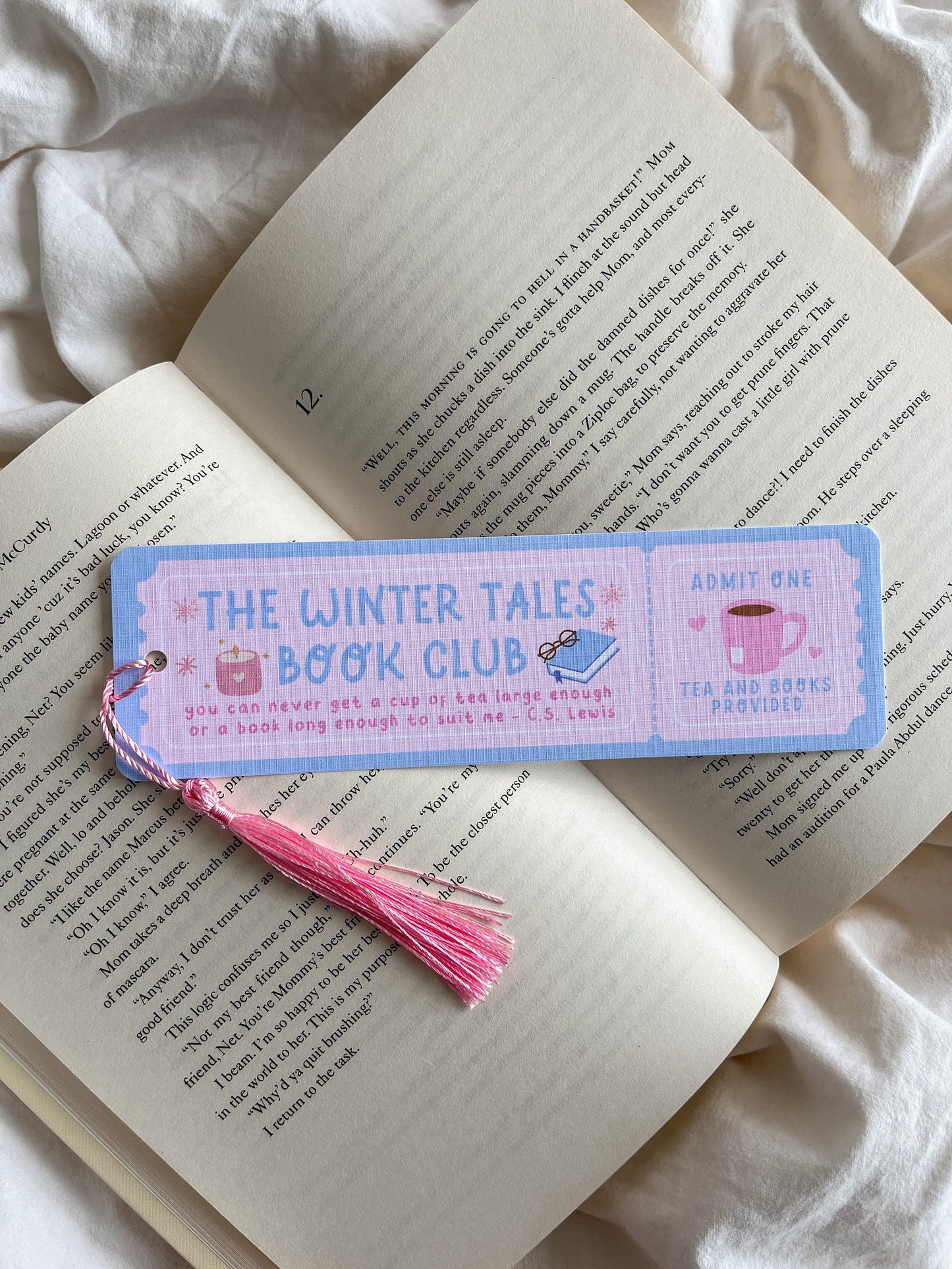 The Winter Tales Book Club Bookmark Ticket