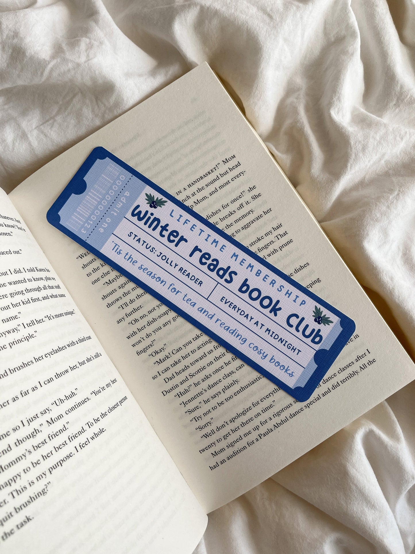 Winter Reads Bookclub Bookmark