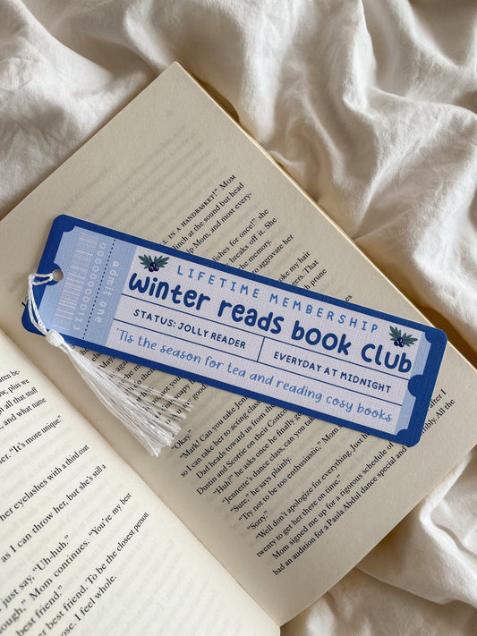 Winter Reads Bookclub Bookmark