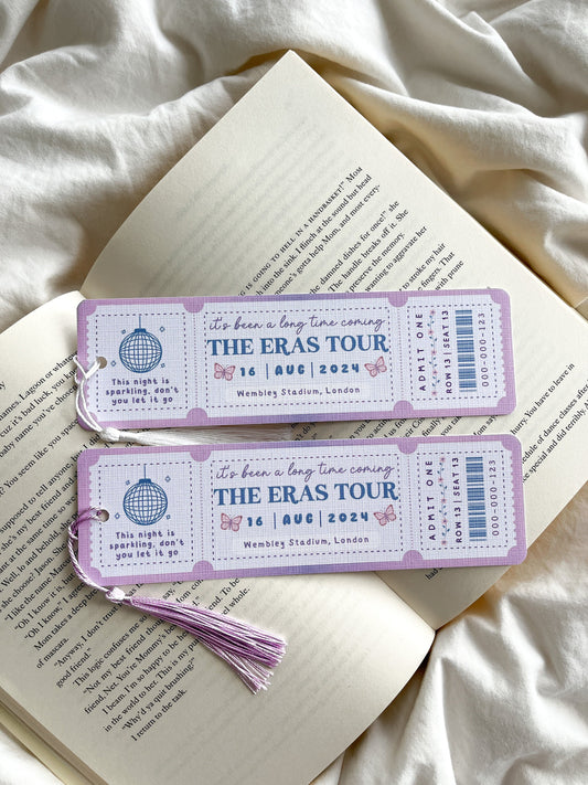 Eras Tour Customisable Personalised Bookmark