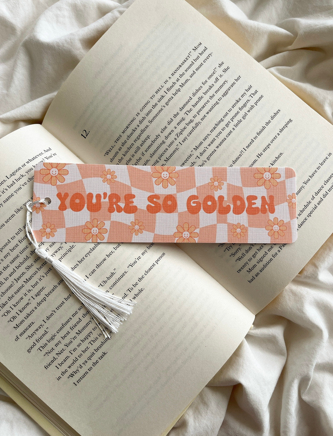 You’re So Golden Bookmark | Groovy Retro Bookmark