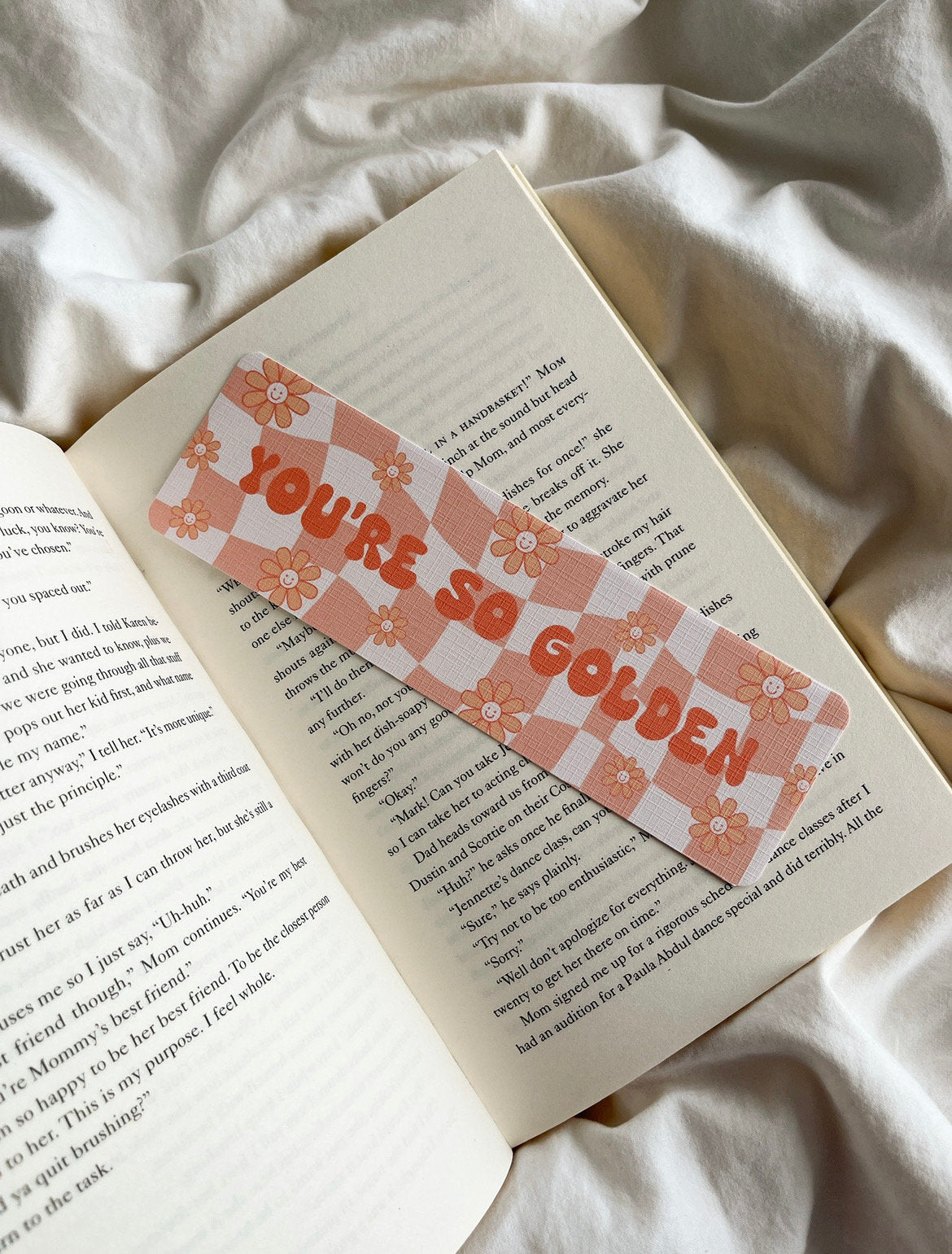 You’re So Golden Bookmark | Groovy Retro Bookmark