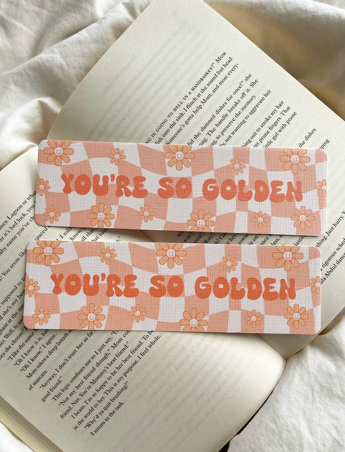 You’re So Golden Bookmark | Groovy Retro Bookmark