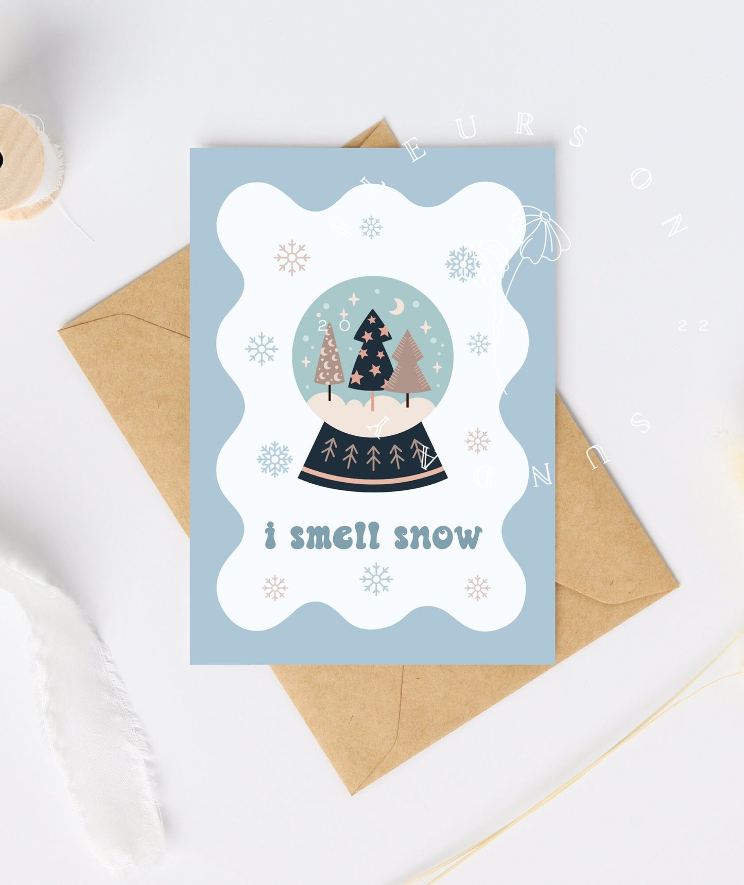 I Smell Snow Christmas Card | Lorelai To My Rory Card | Gilmore Christmas Card