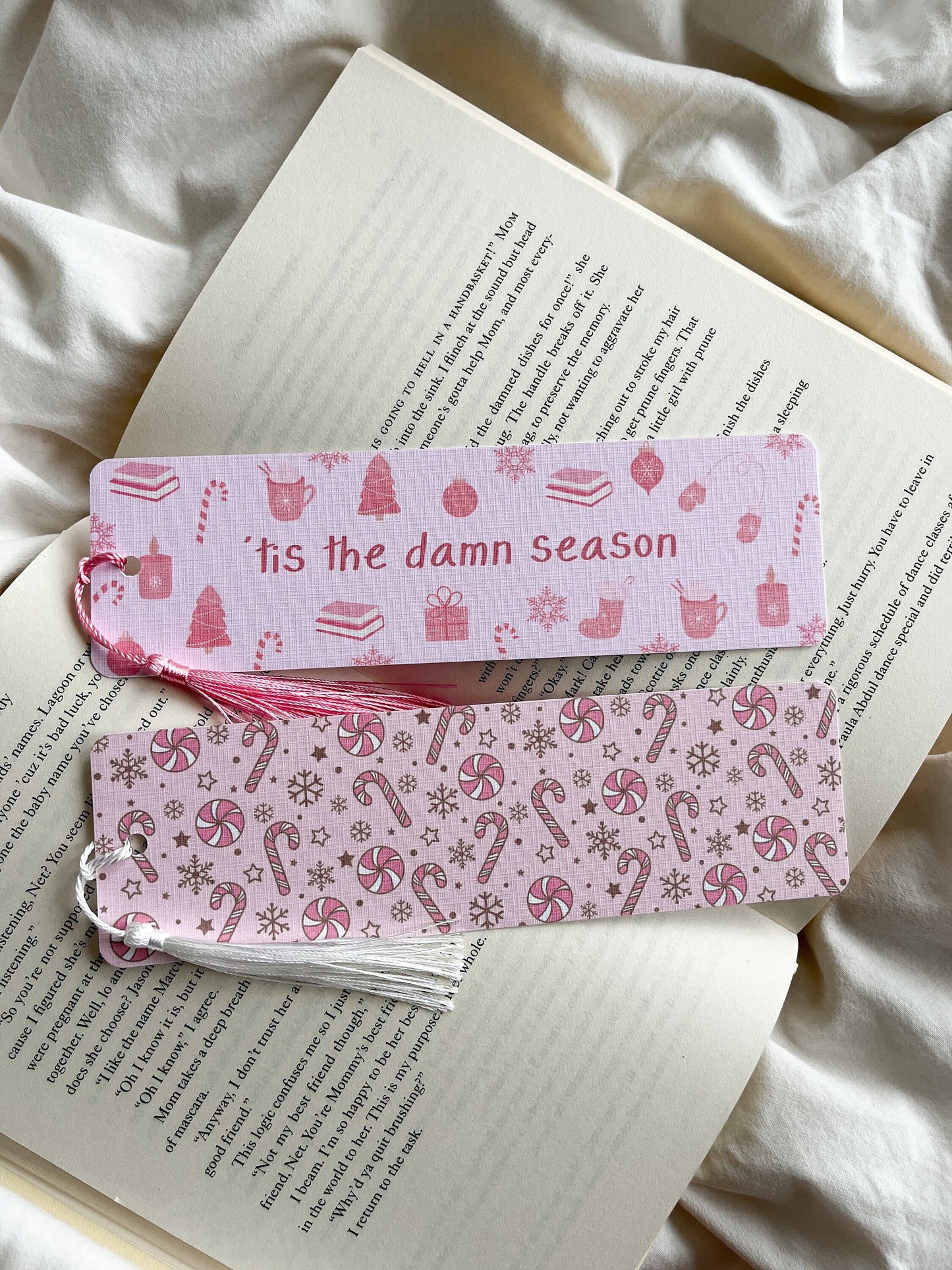 Tis The Damn Season Bookmarks | Christmas Bookmarks