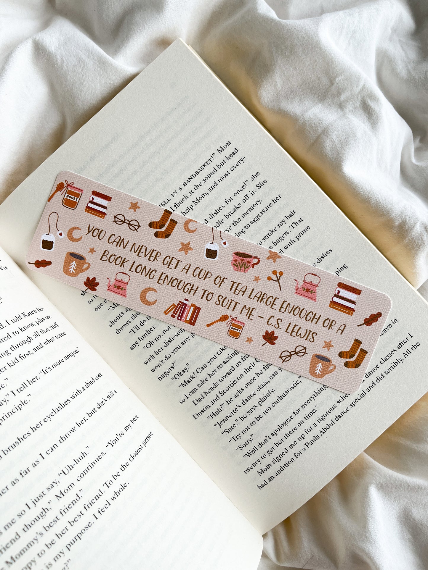 Tea Lover Bookmark |  Big Books and Big Cups Of Tea