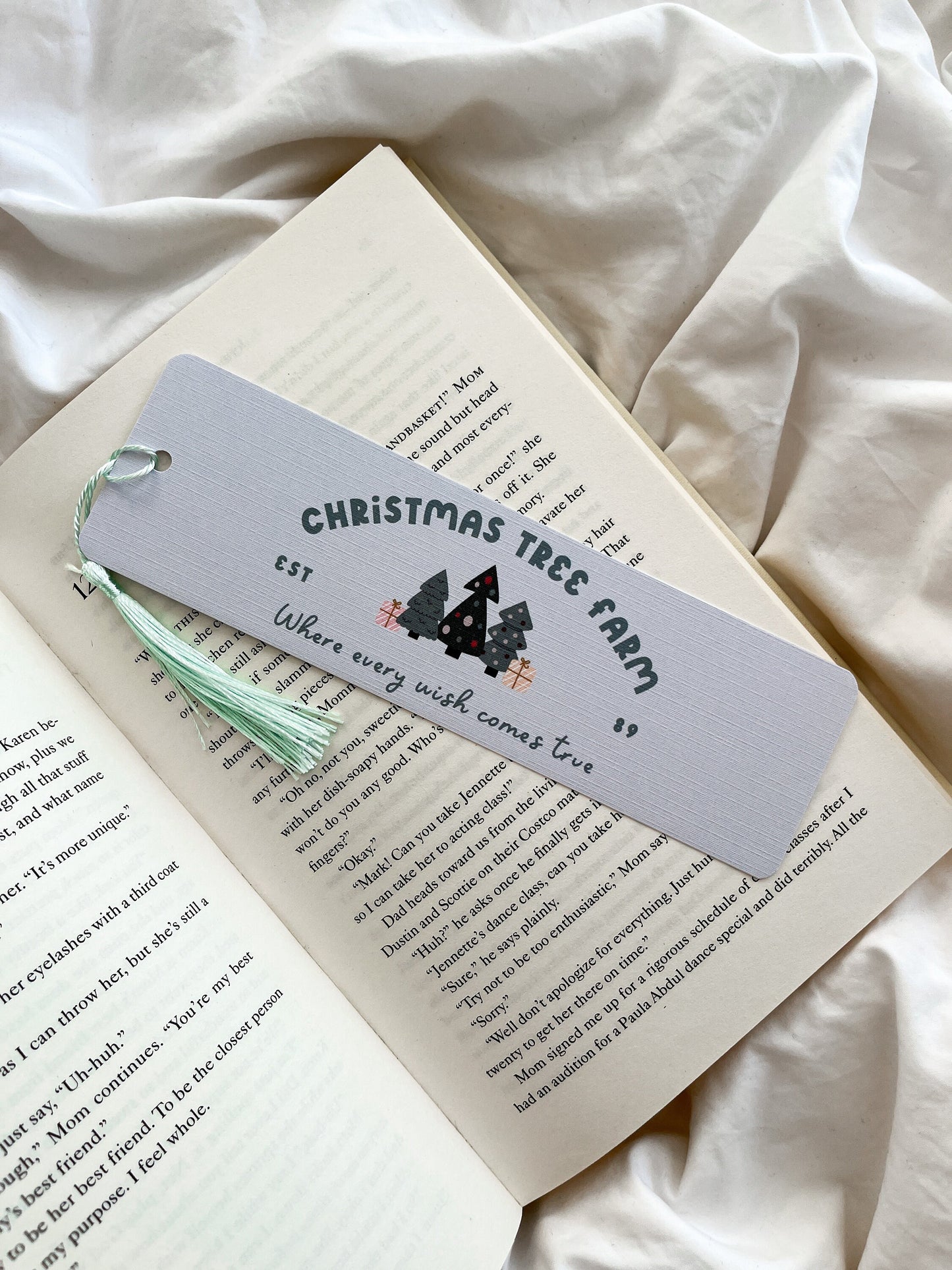 Christmas Tree Farm Bookmark | Cute Christmas Bookmark