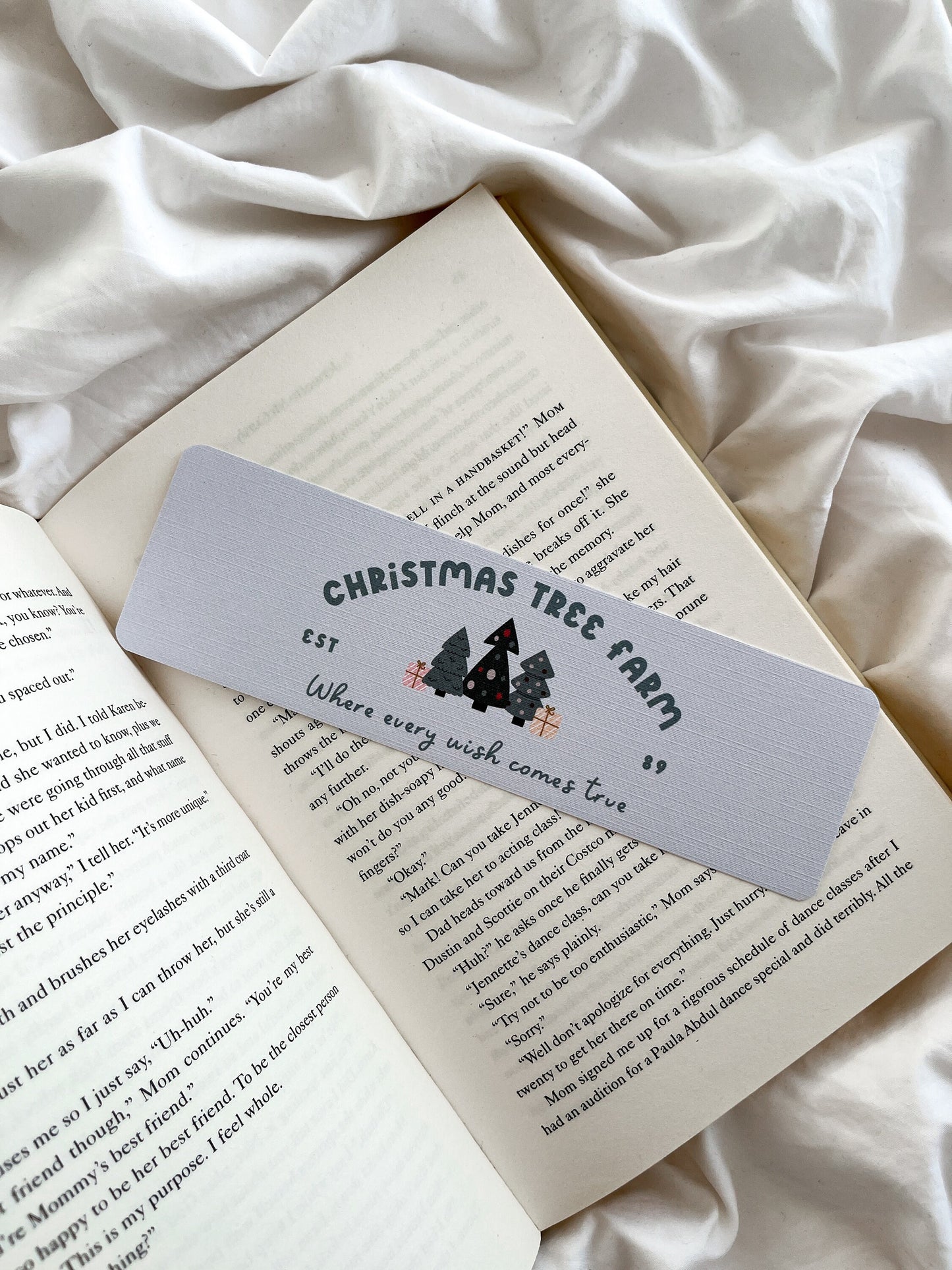 Christmas Tree Farm Bookmark | Cute Christmas Bookmark