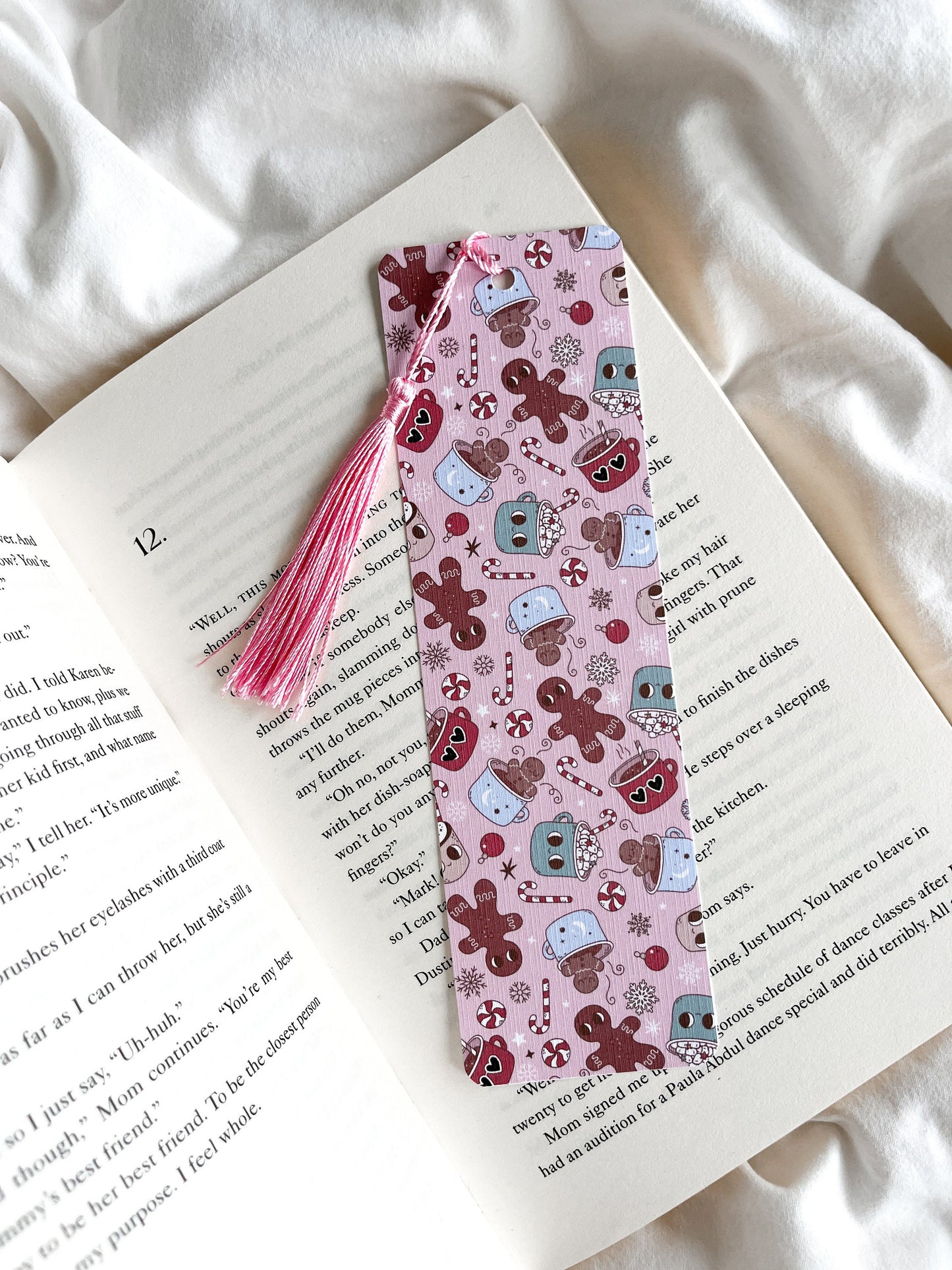 Retro Christmas Movies & Hot Cocoa Bookmark