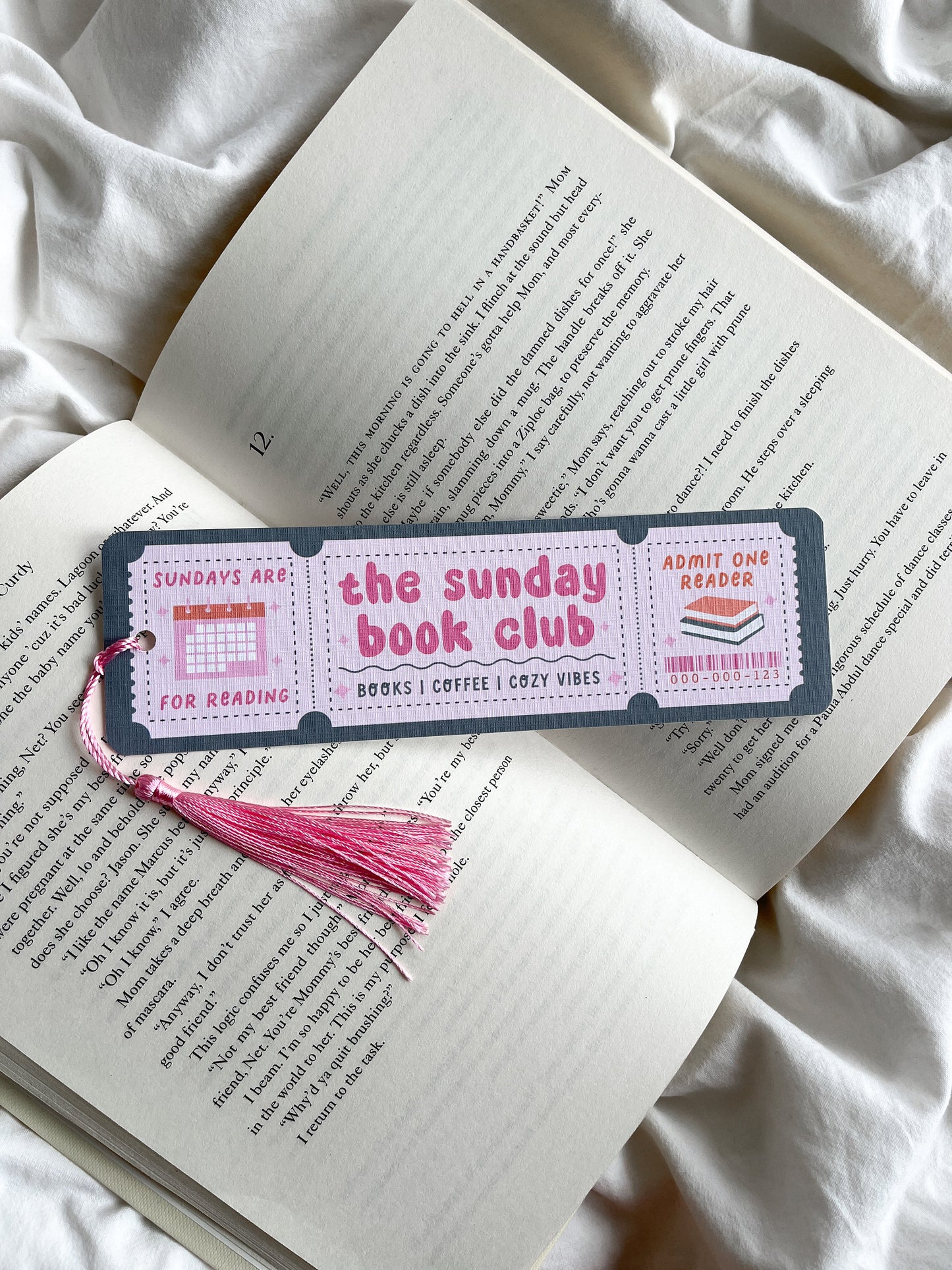 The Sunday Book Club Bookmark Ticket