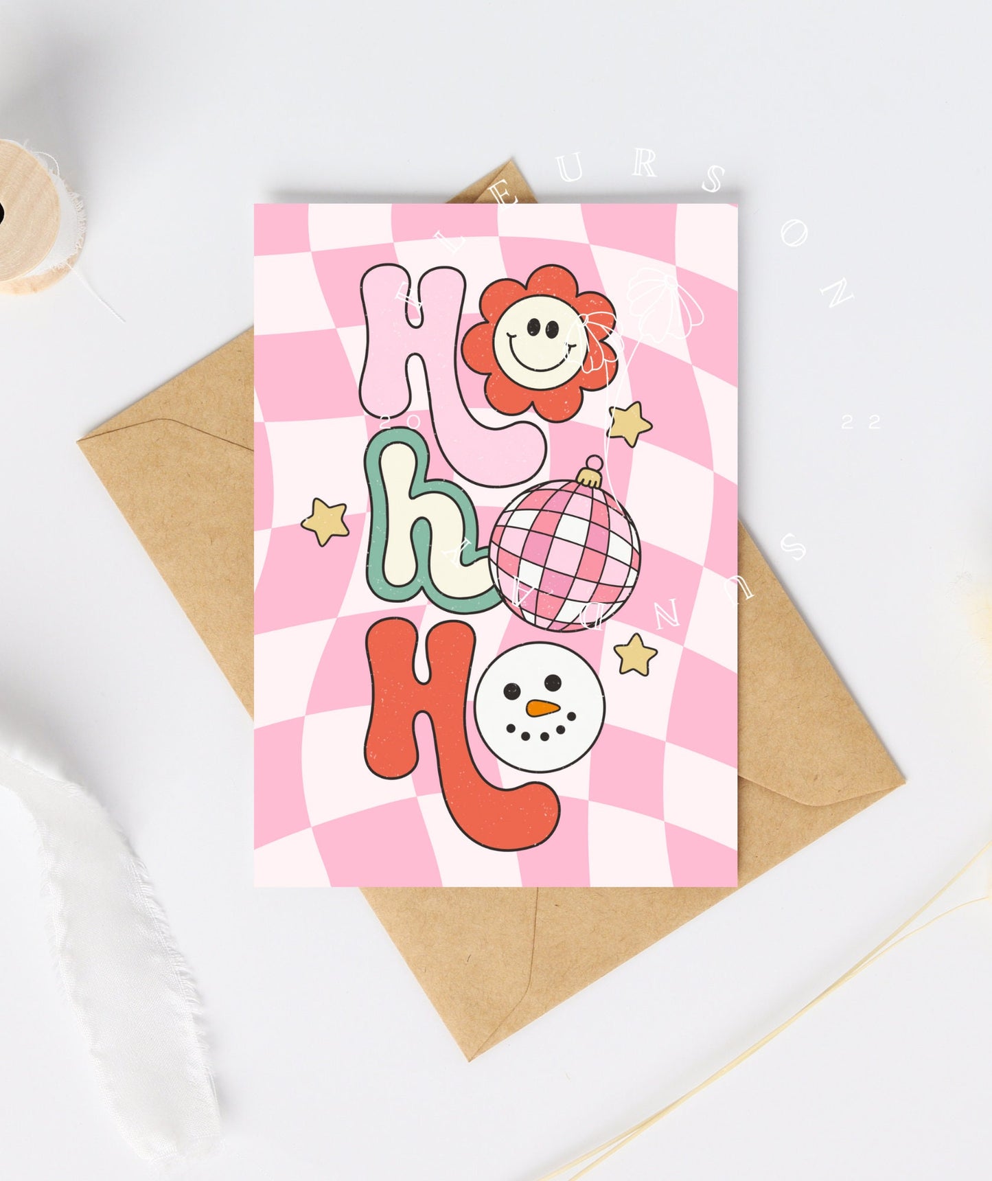 Ho Ho Ho Christmas Card | Groovy Disco Christmas Card