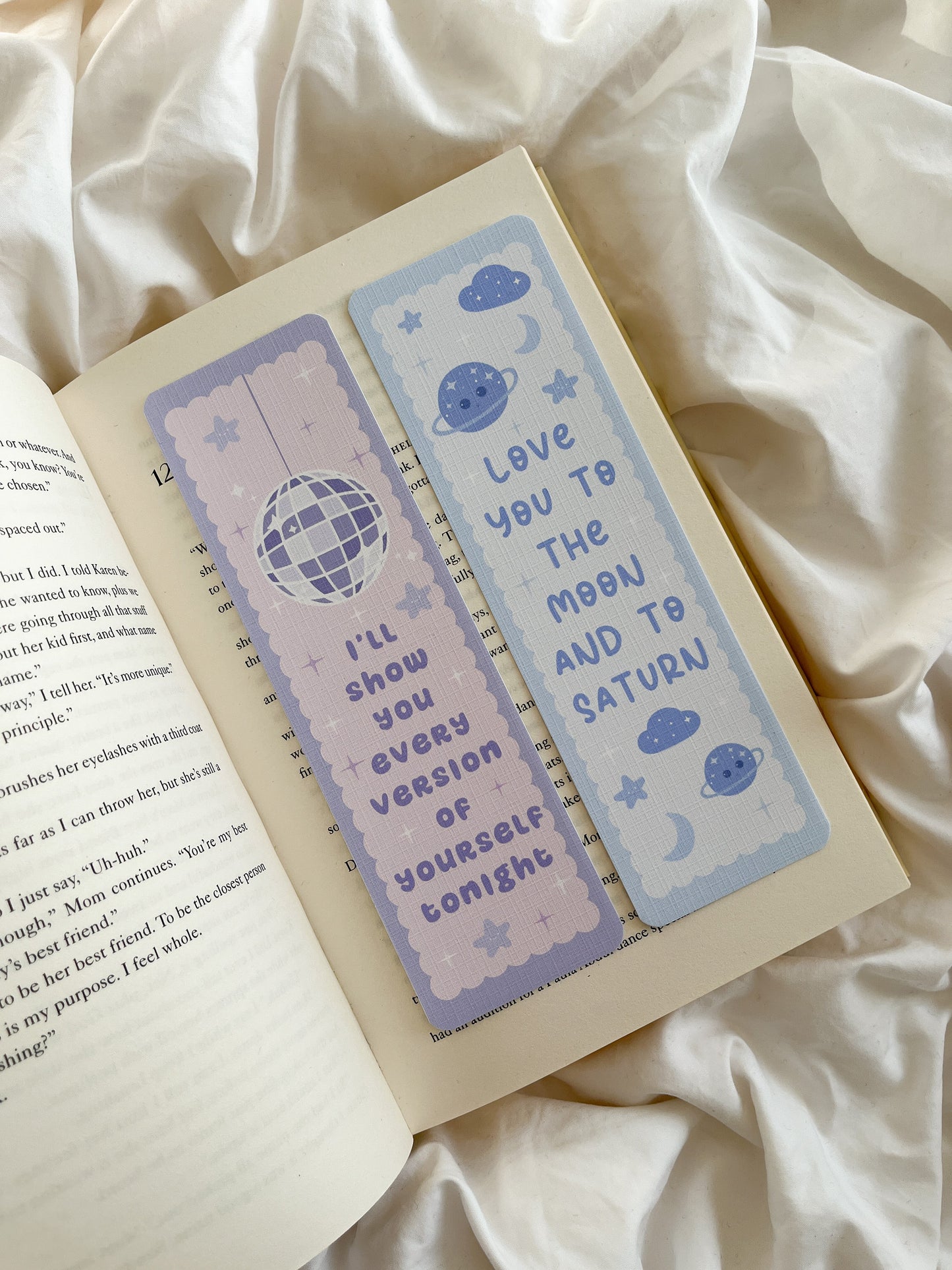 Mirrorball Bookmark | Seven Lyrics Bookmark | Pastel Bookmarks