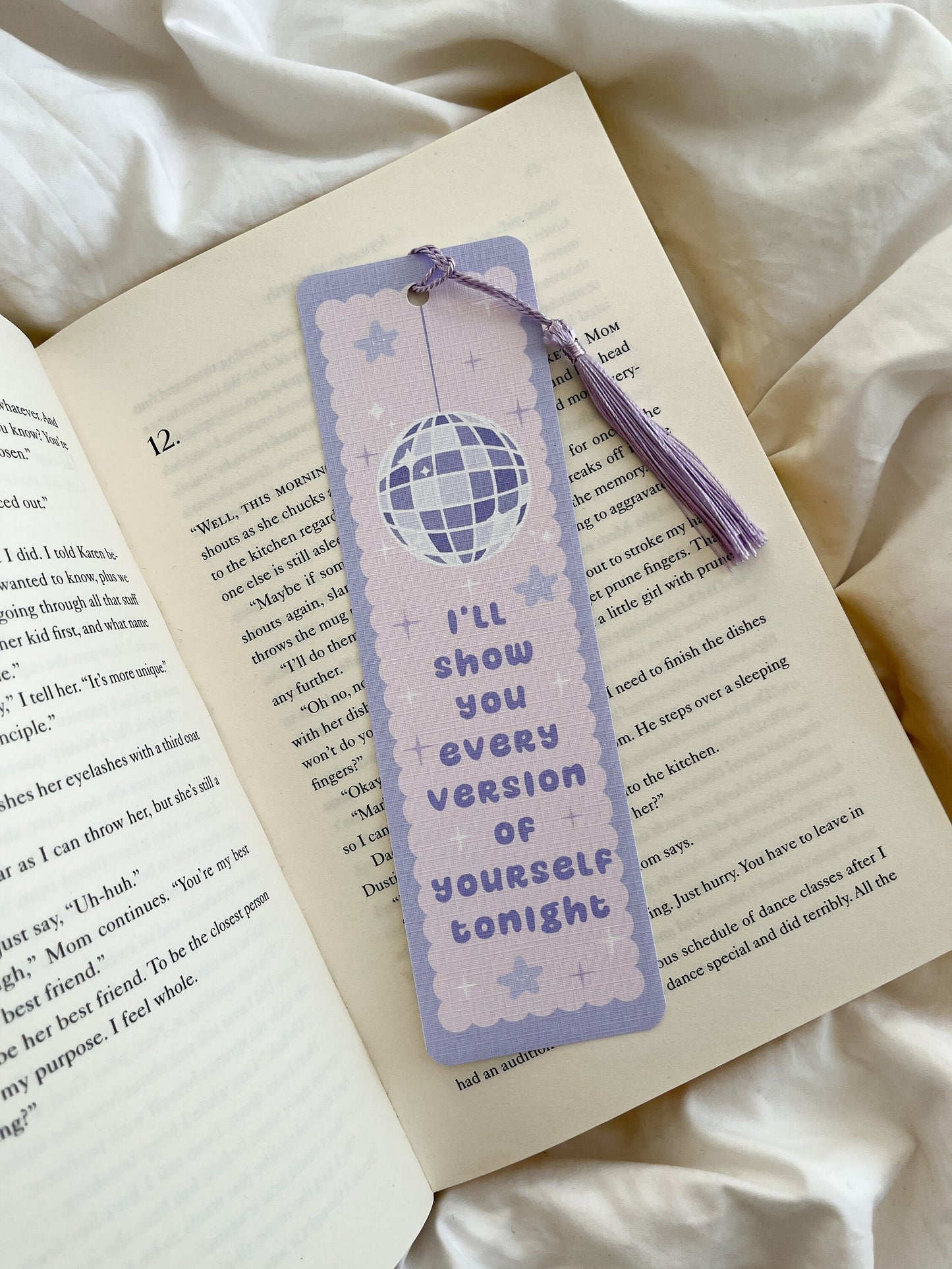 Mirrorball Bookmark | Seven Lyrics Bookmark | Pastel Bookmarks