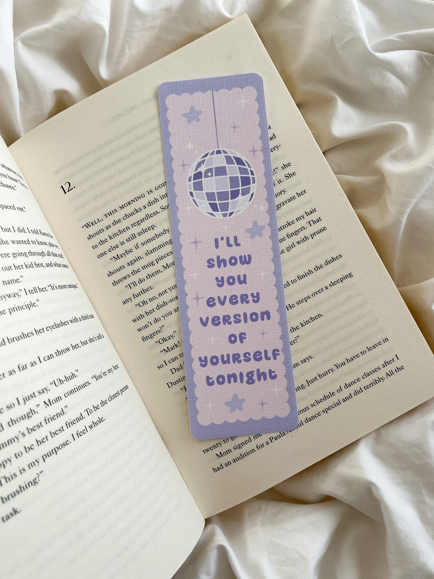 Mirrorball Bookmark | Seven Lyrics Bookmark | Pastel Bookmarks