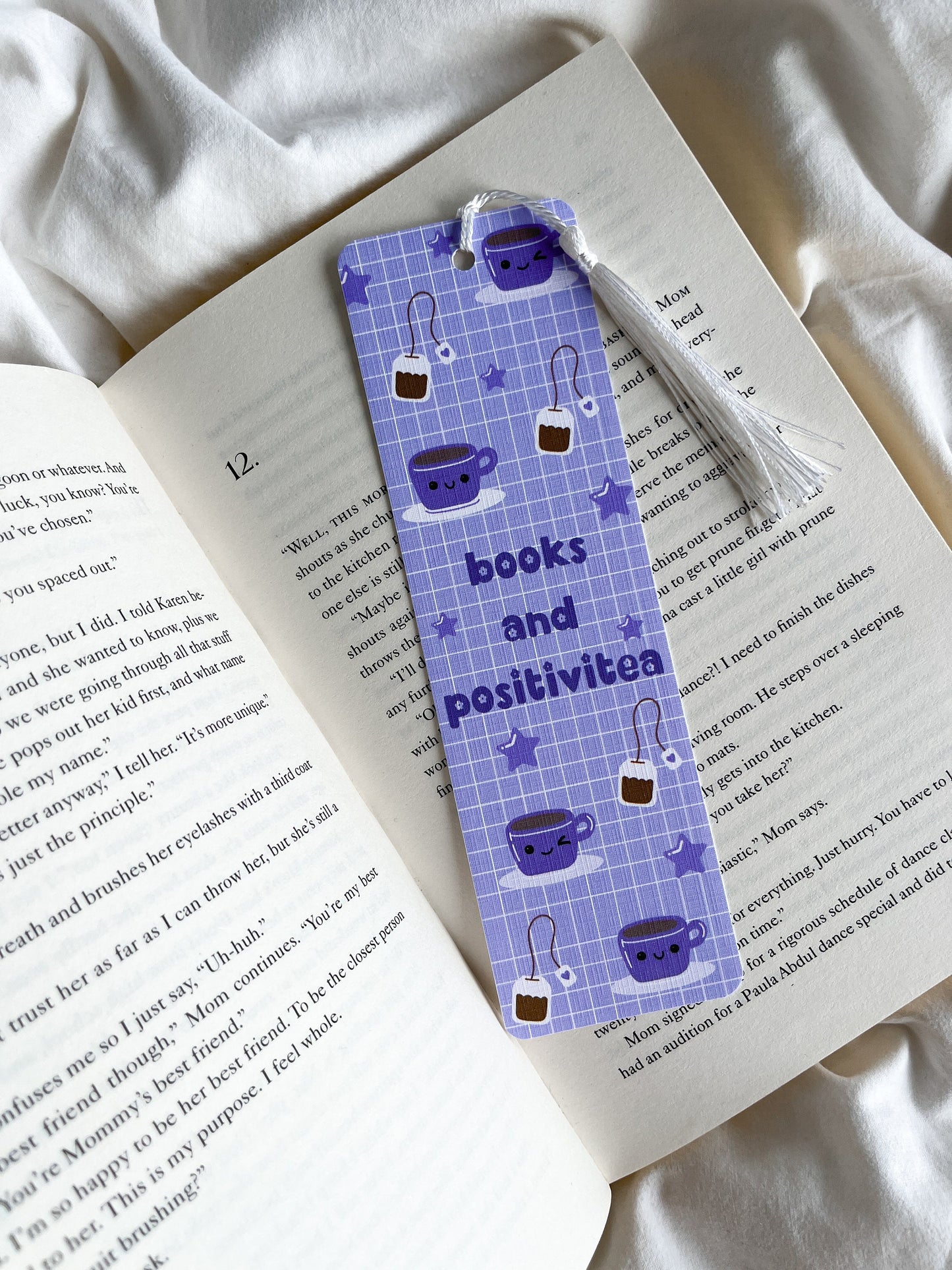 Books and Positivitea Bookmark | Tea Lover Bookmark