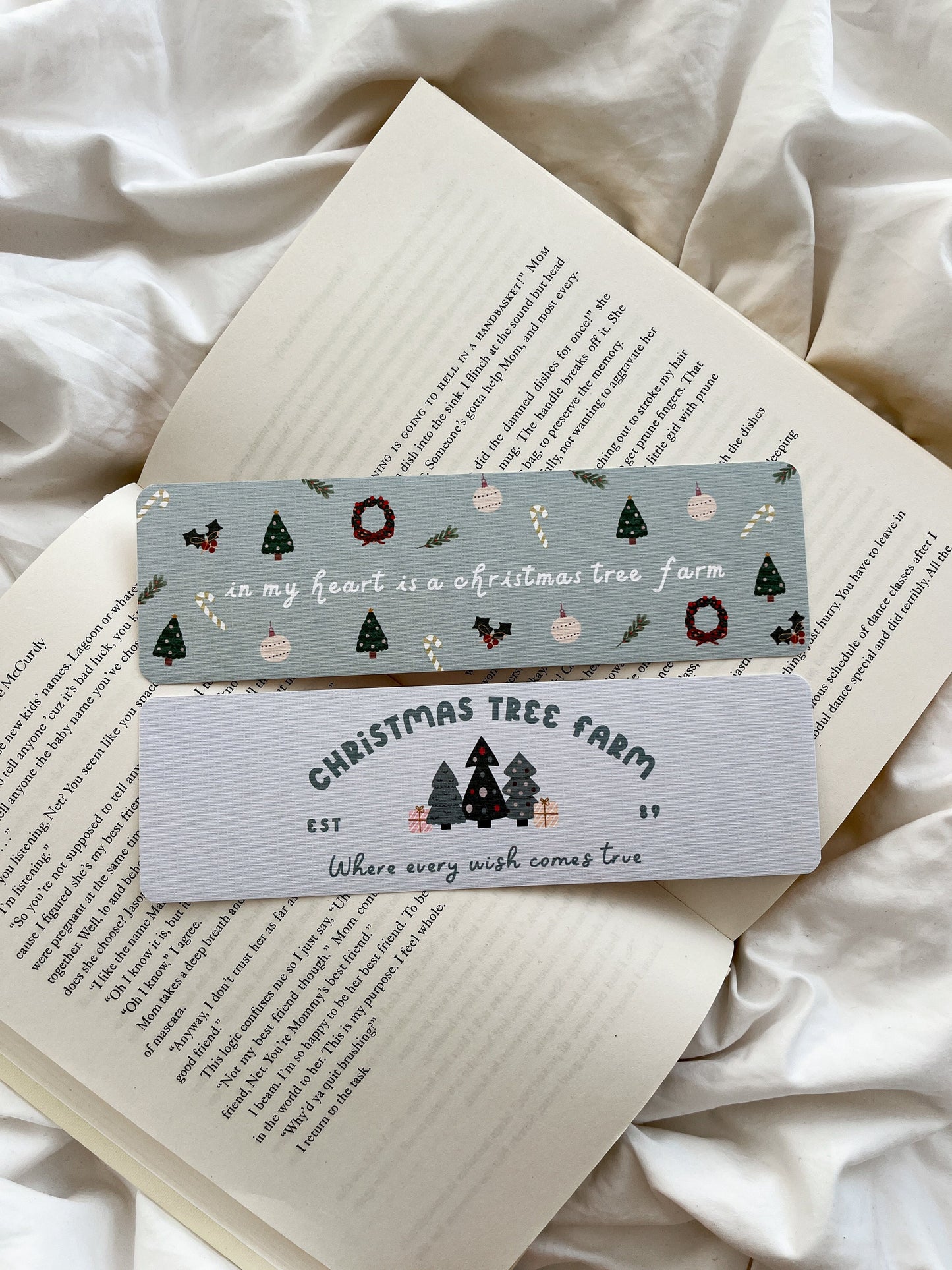 Christmas Tree Farm Bookmark | Cute Christmas Bookmark