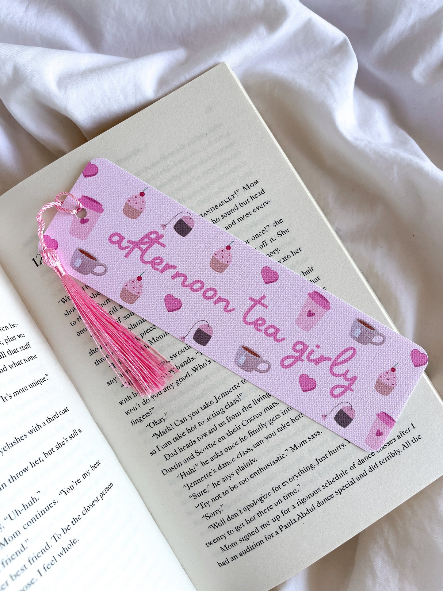 Iced Lemon Tea Bookmark | Afternoon Tea Girly Bookmark