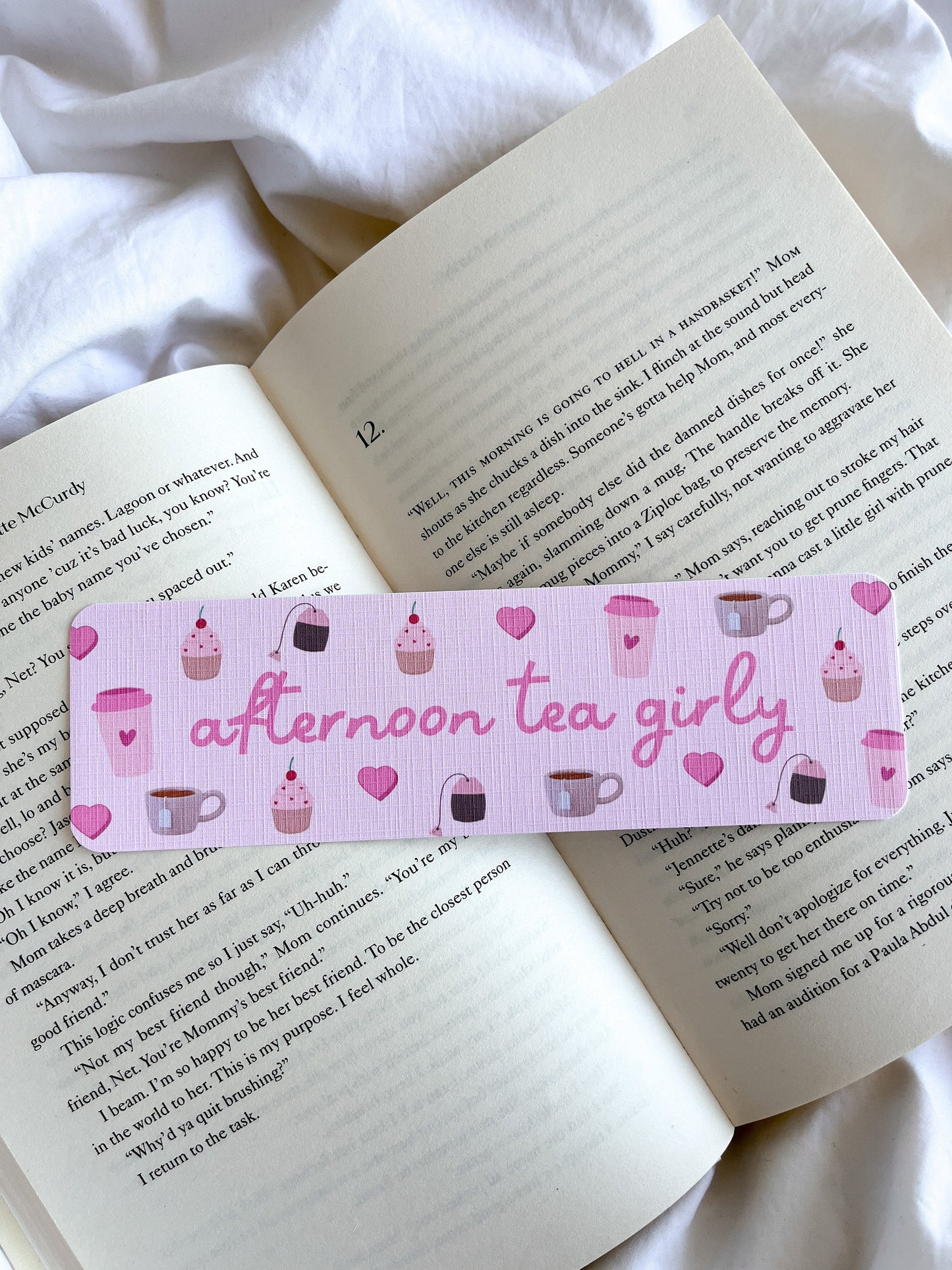 Iced Lemon Tea Bookmark | Afternoon Tea Girly Bookmark