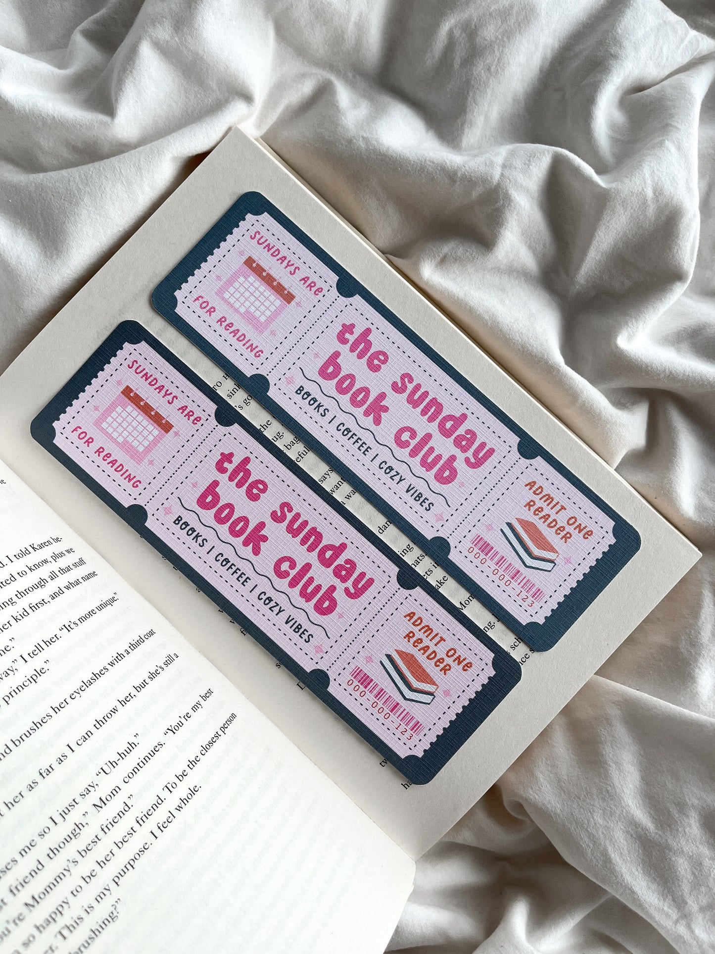 The Sunday Book Club Bookmark Ticket