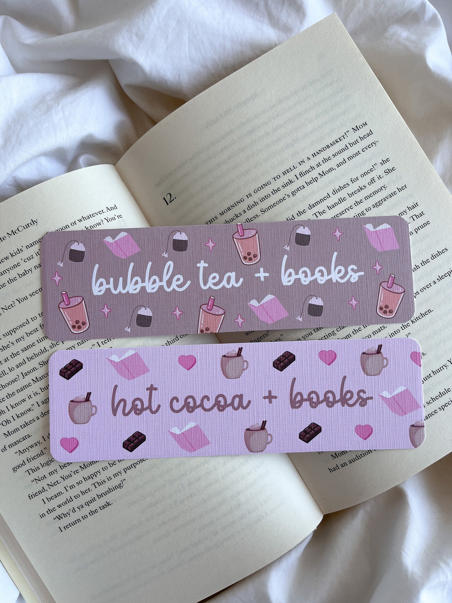 Bubble Tea Bookmark | Hot Cocoa Bookmark