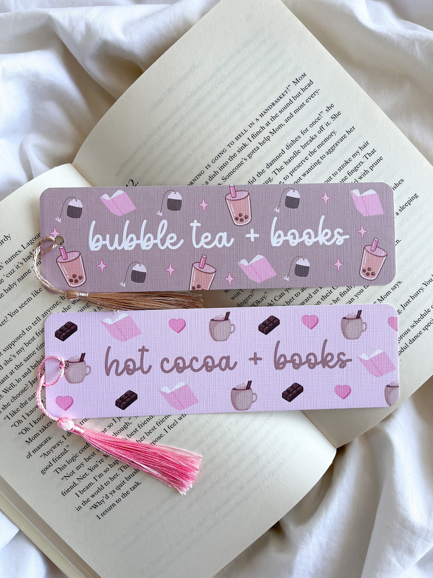 Bubble Tea Bookmark | Hot Cocoa Bookmark