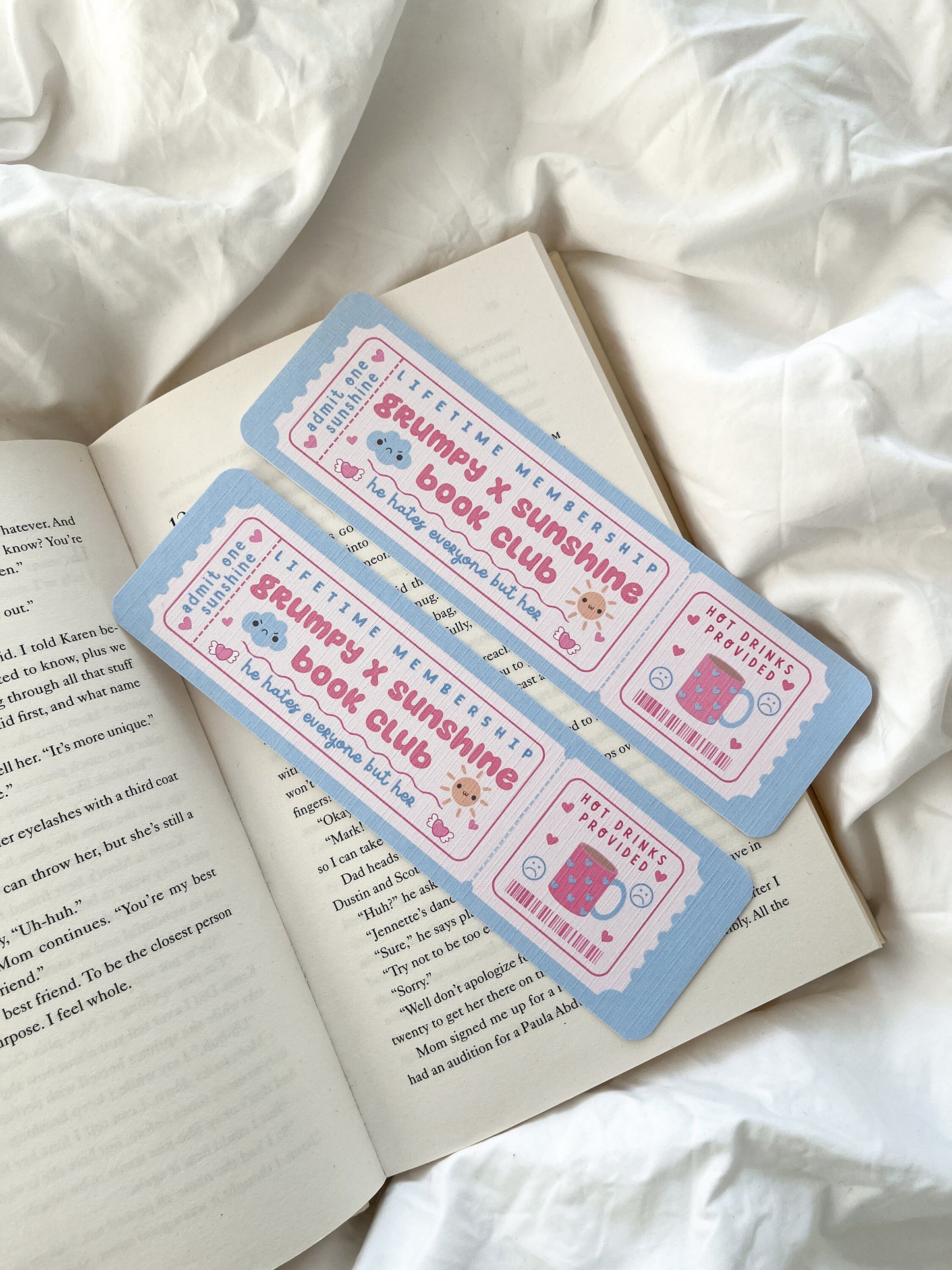 Grumpy x Sunshine Book Club Bookmark Ticket