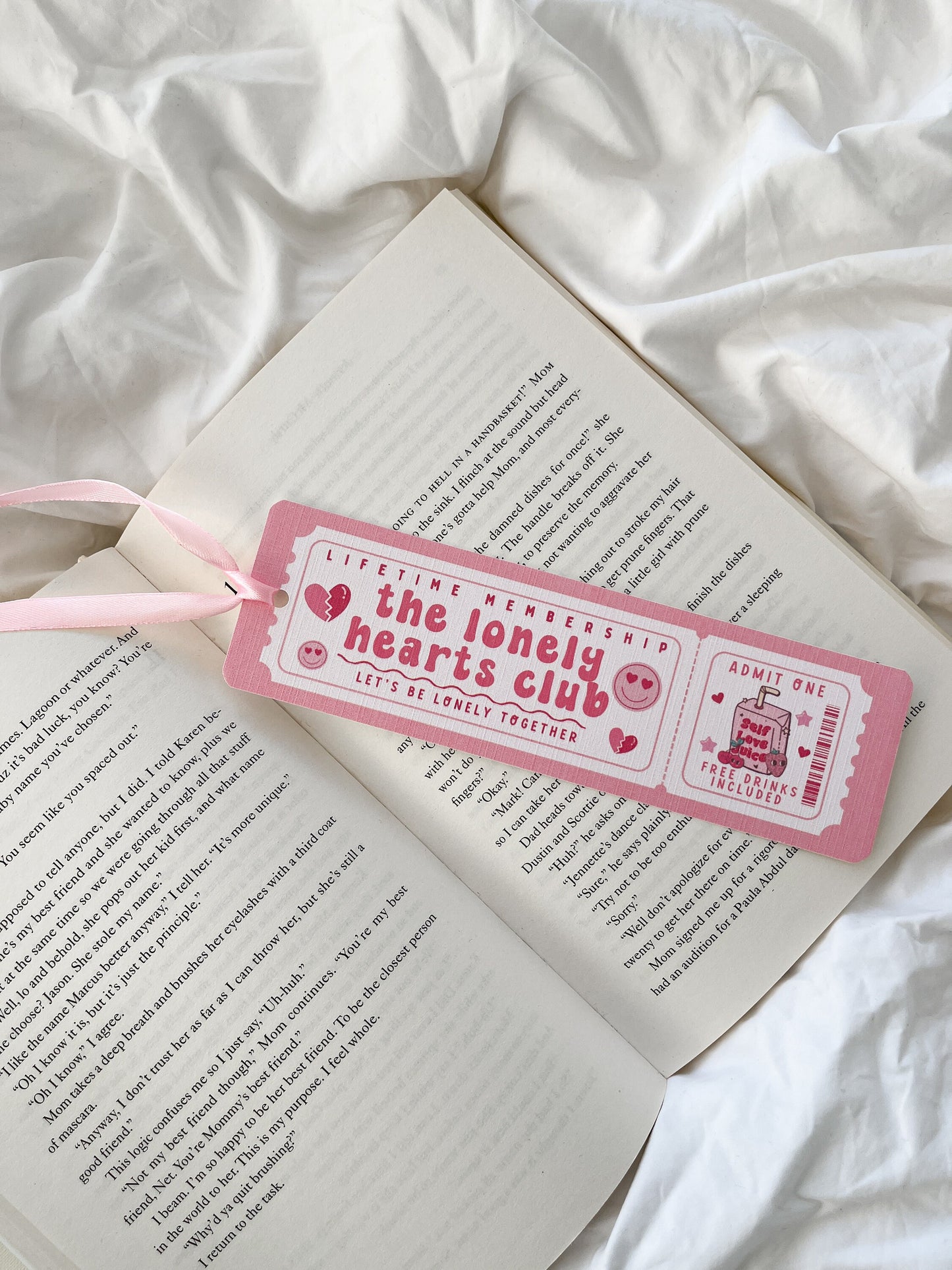 The Lonely Hearts Club Bookmark Ticket