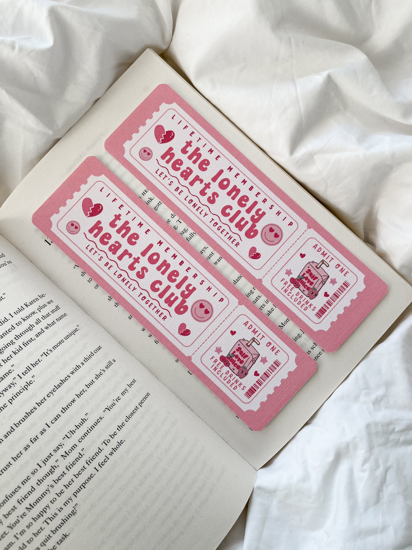 The Lonely Hearts Club Bookmark Ticket