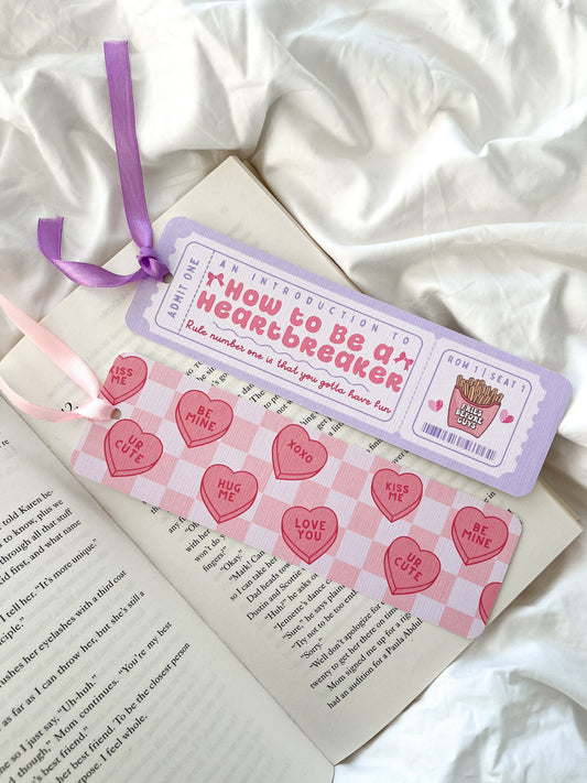 How To Be A Heartbreaker Bookmark Ticket | Book Lovers Club