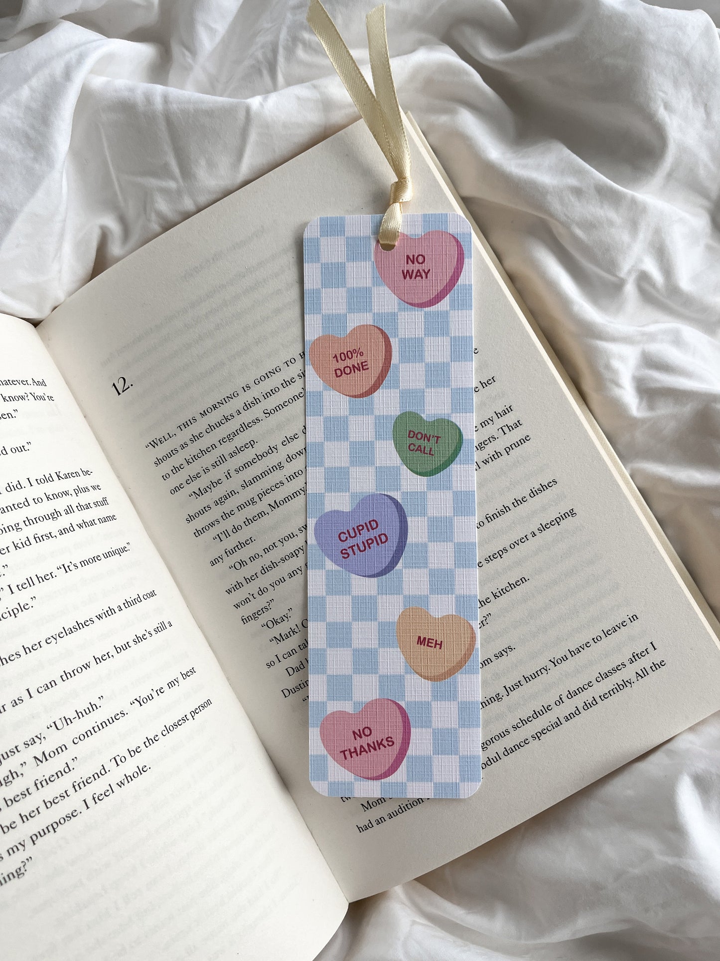 Broken Hearts Society Club Bookmark Ticket | Cute Bookmark