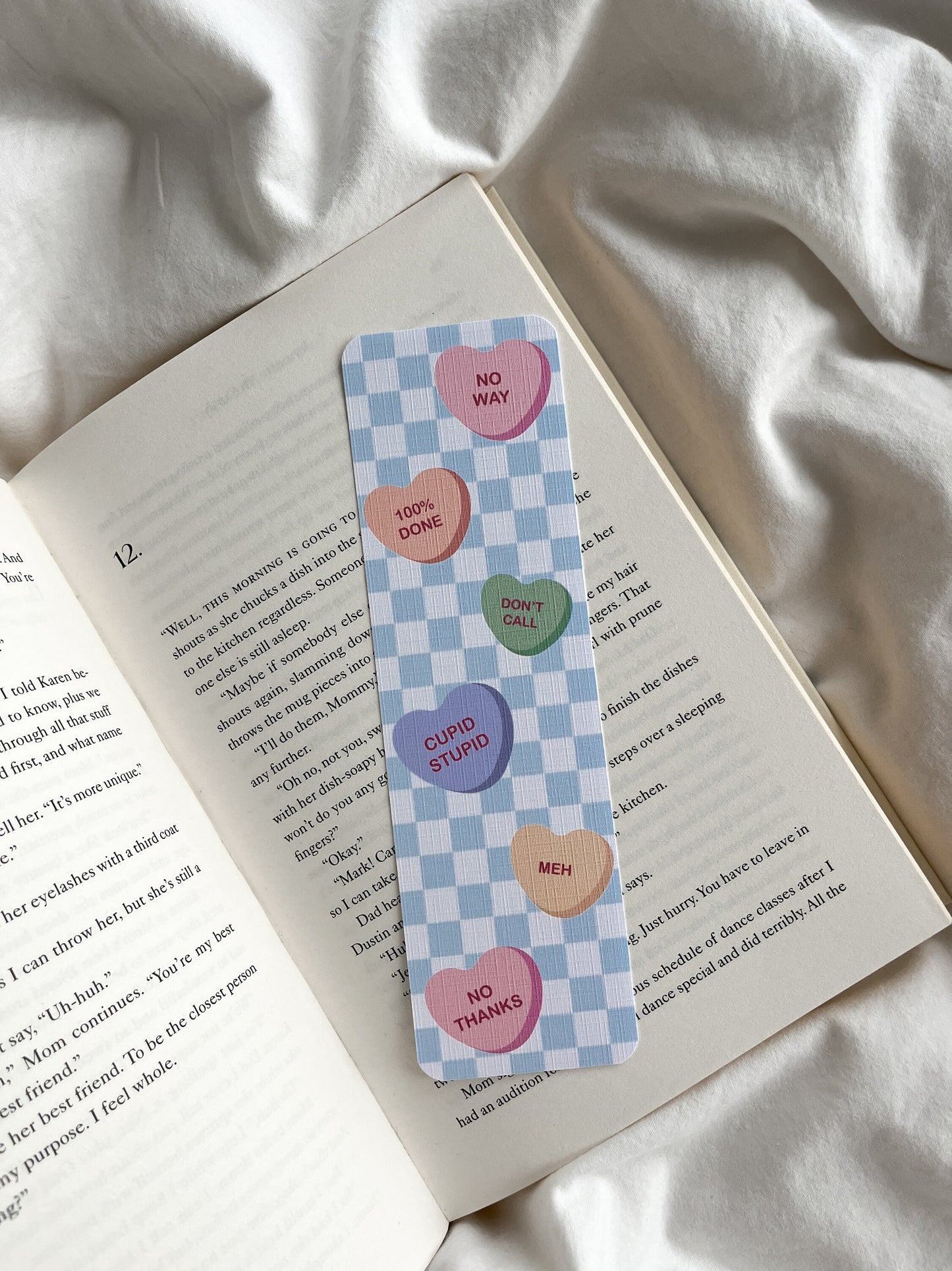 Broken Hearts Society Club Bookmark Ticket | Cute Bookmark