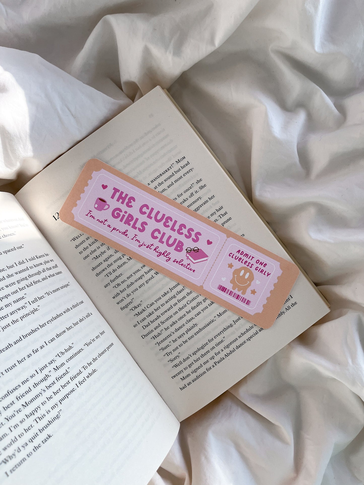 The Clueless Girls Club Bookmark Ticket