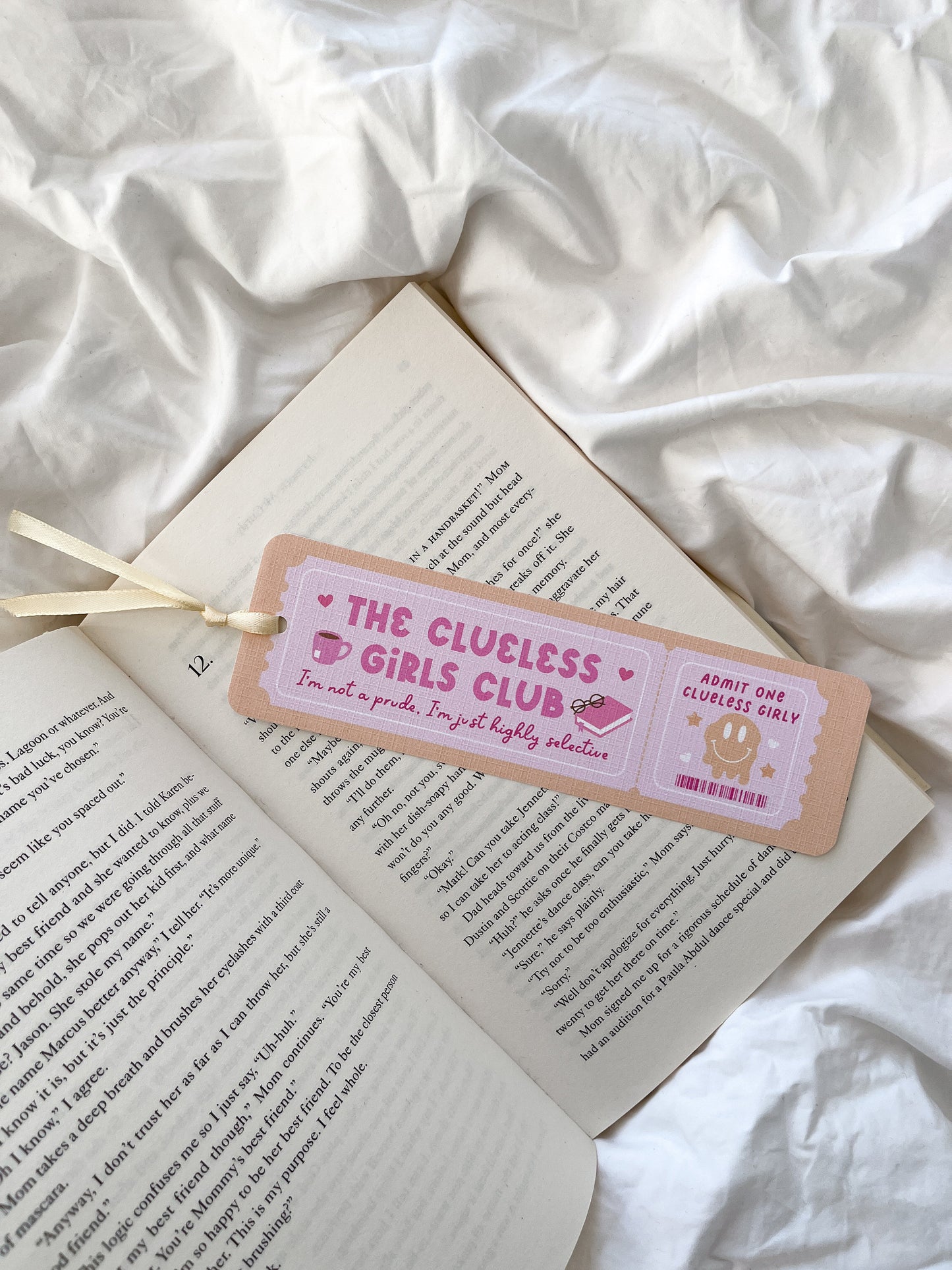 The Clueless Girls Club Bookmark Ticket