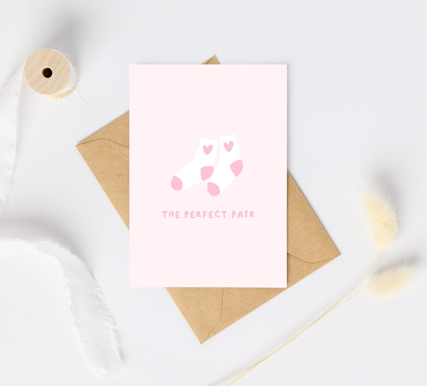 The Perfect Pair Card | Cute Socks Card | Love Card