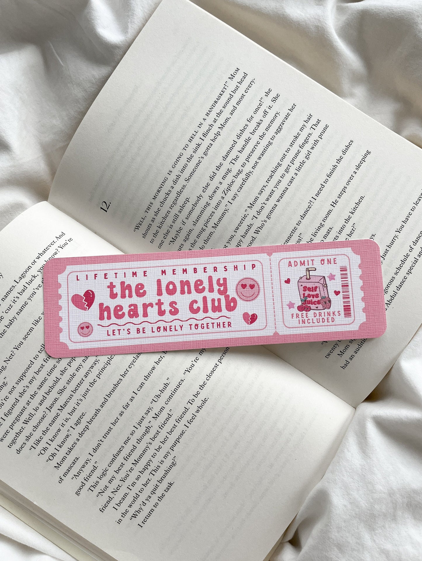 The Lonely Hearts Club Bookmark Ticket