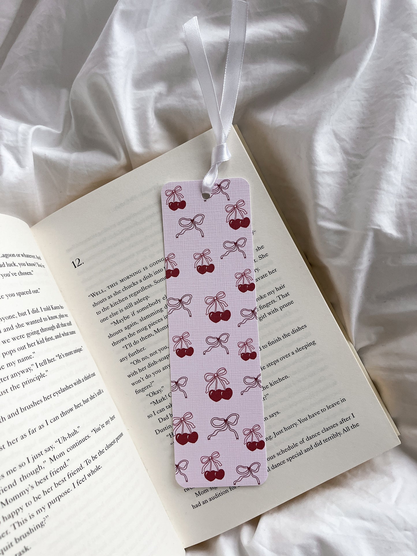 Oui Mon Cheri Bookmark | Cute Bow Bookmark