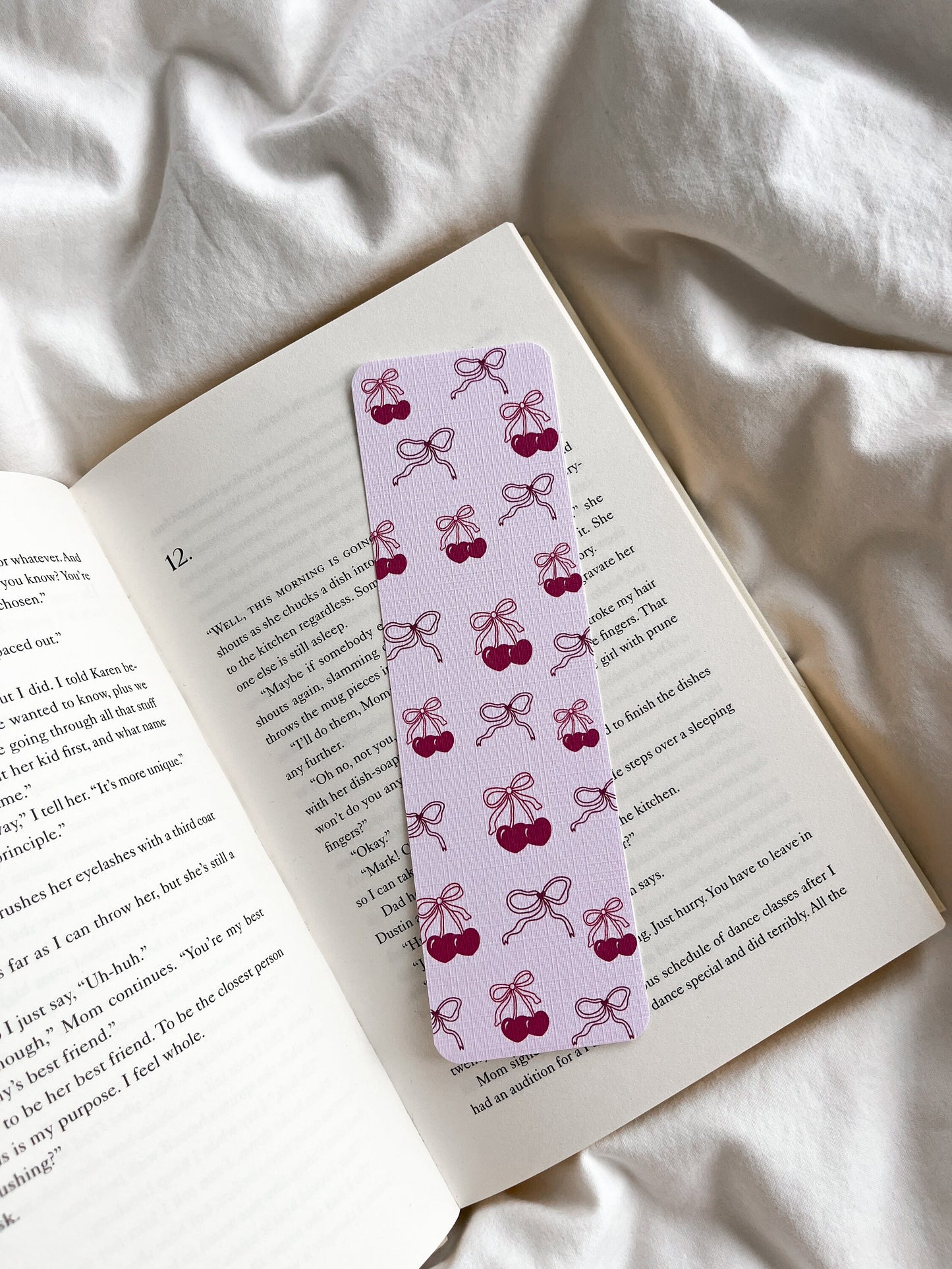 Oui Mon Cheri Bookmark | Cute Bow Bookmark