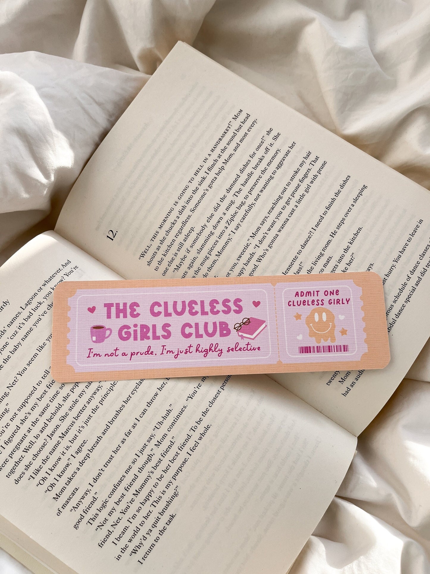 The Clueless Girls Club Bookmark Ticket