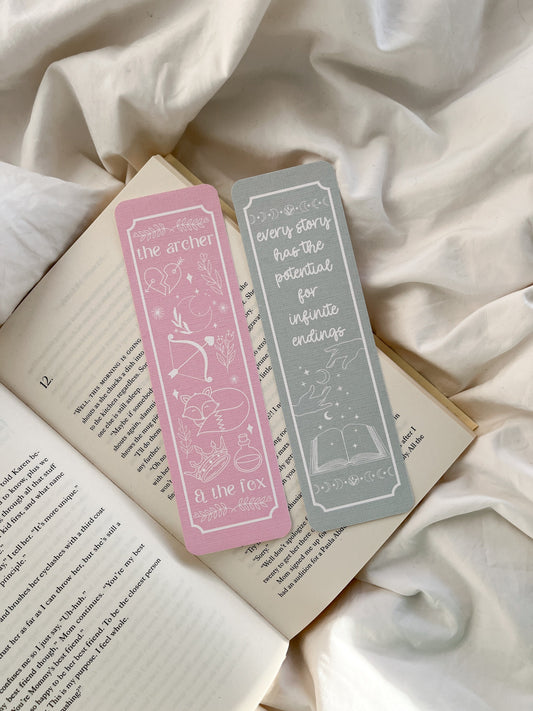 The Archer & The Fox Bookmark | Once Upon A Broken Heart Bookmark | Romantasy Bookmark | Romantasy Era | Romance Fantasy Bookmark