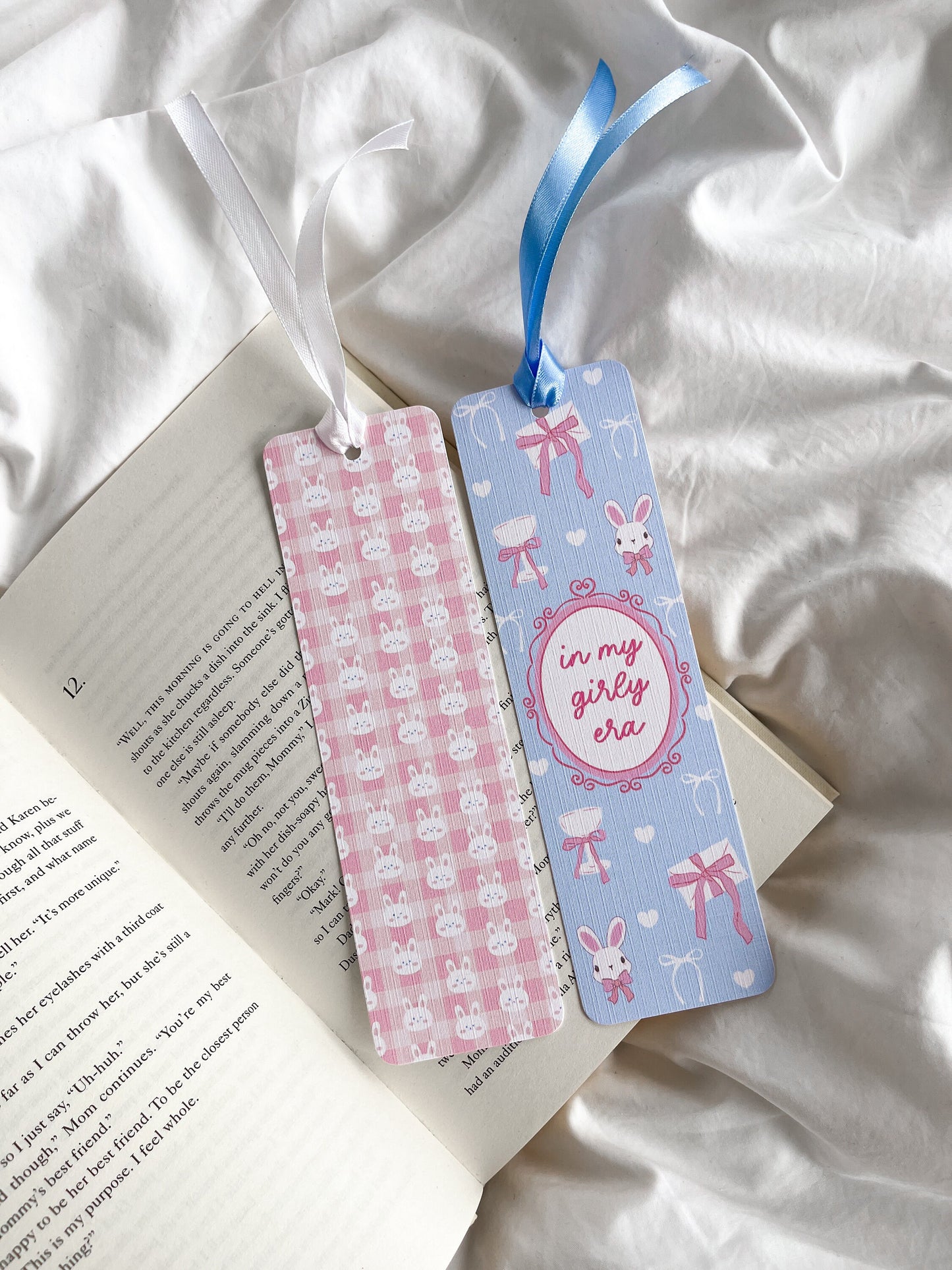 In My Girly Era Bookmark | Cute Bunny Bookmark