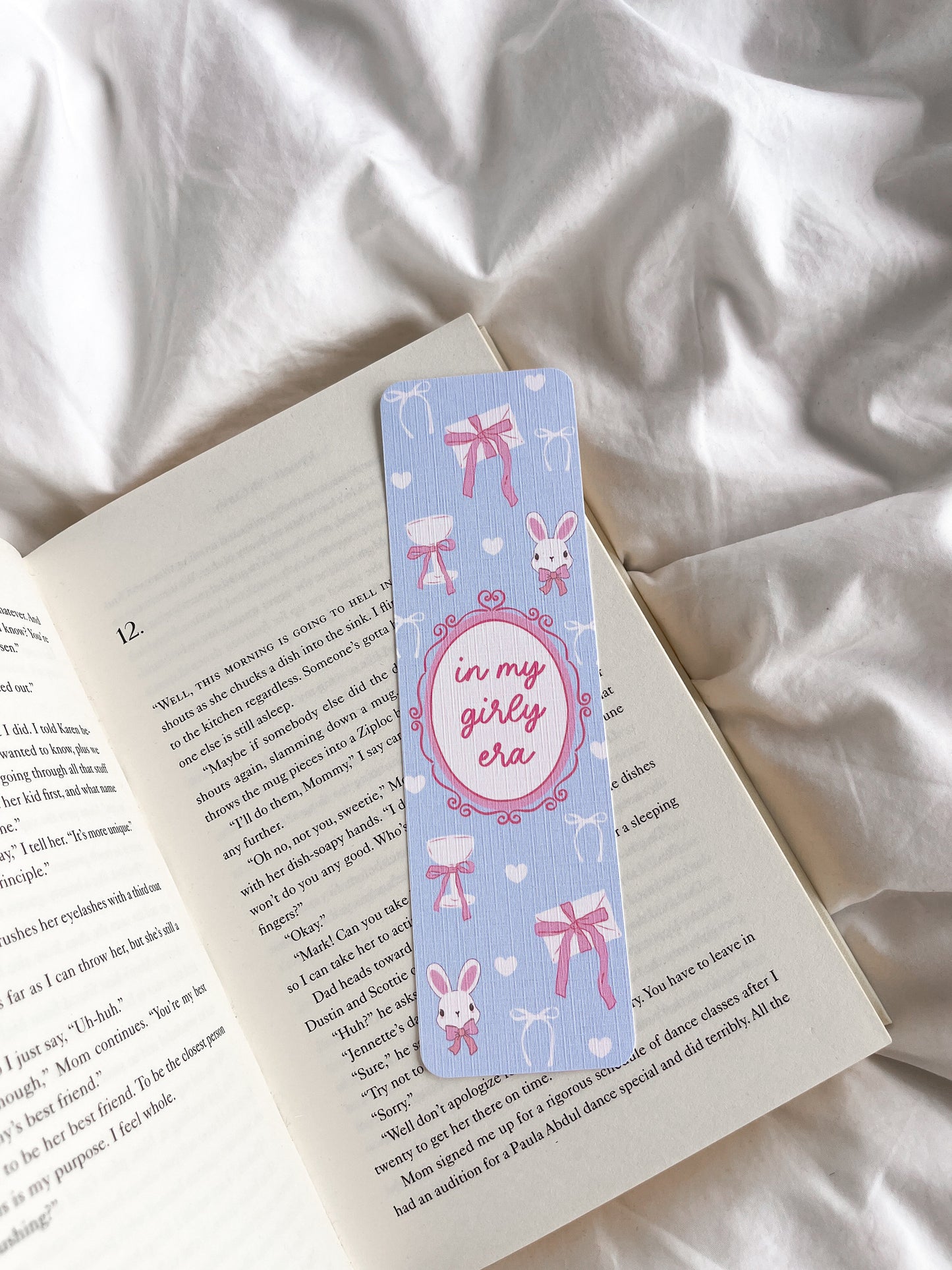 In My Girly Era Bookmark | Cute Bunny Bookmark