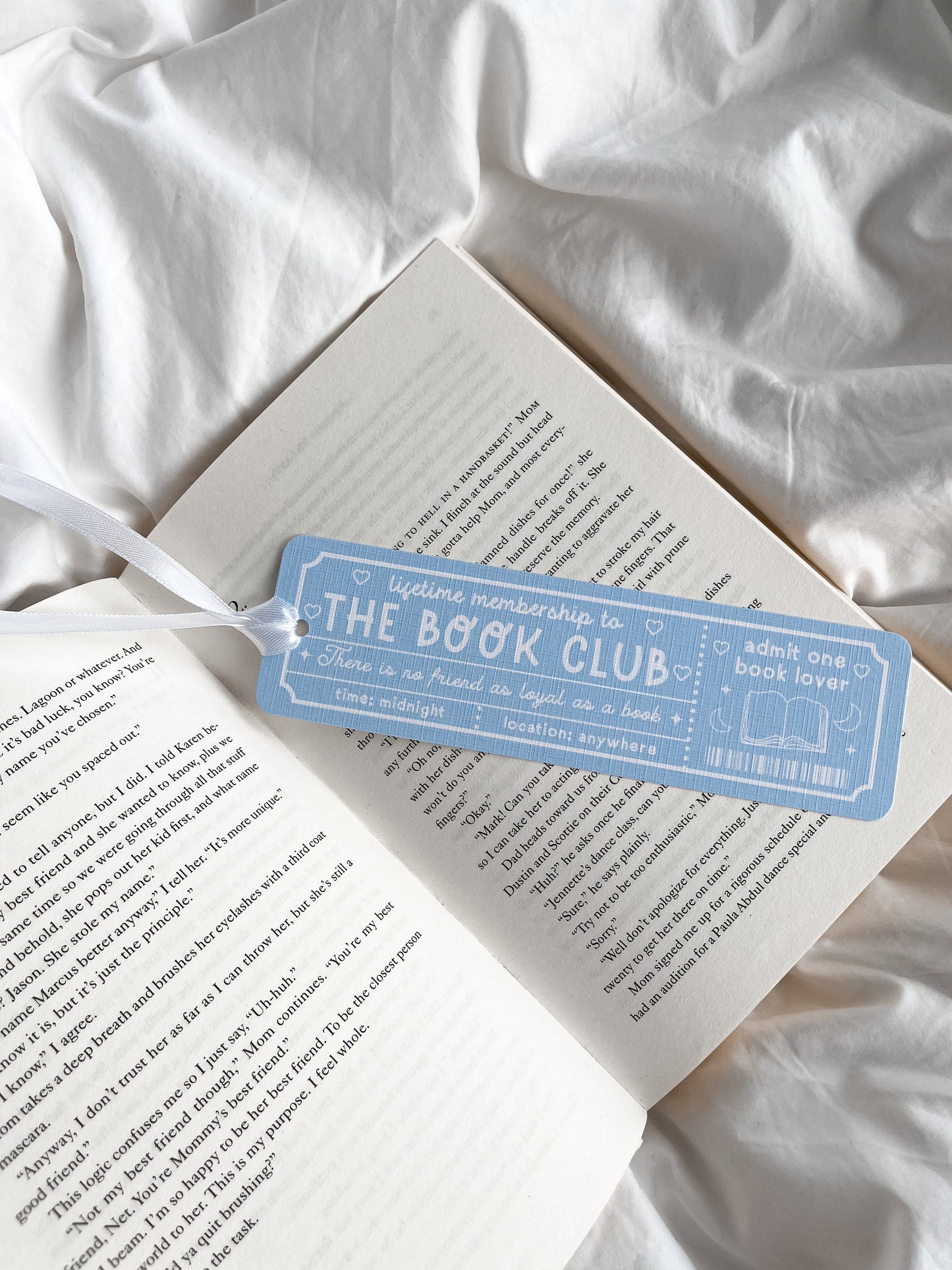 The Book Club Ticket Bookmark | Book Lovers Club